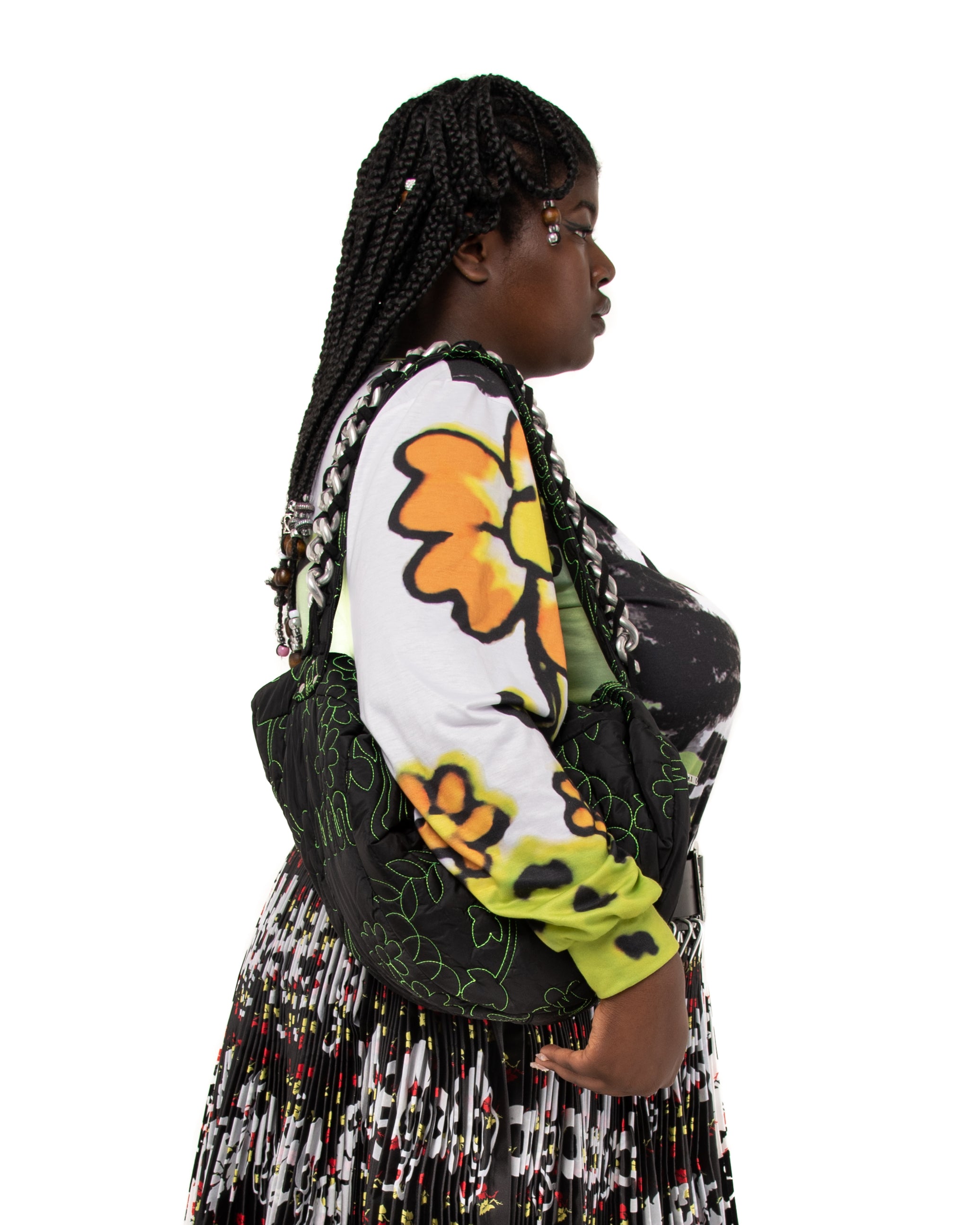 Embossed Puffer Hawks Bag