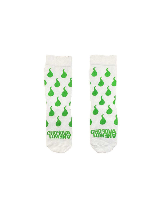 Green Squiggle Short Socks