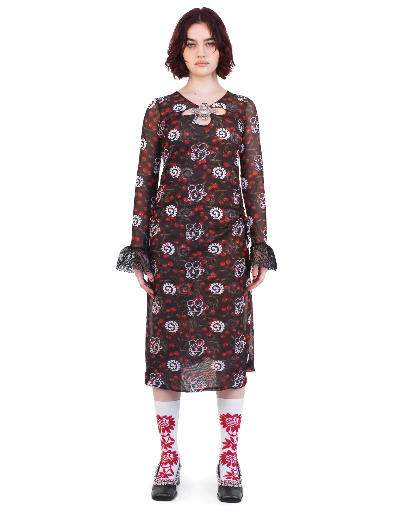 Windsucker Cherry Dress – Chopova Lowena