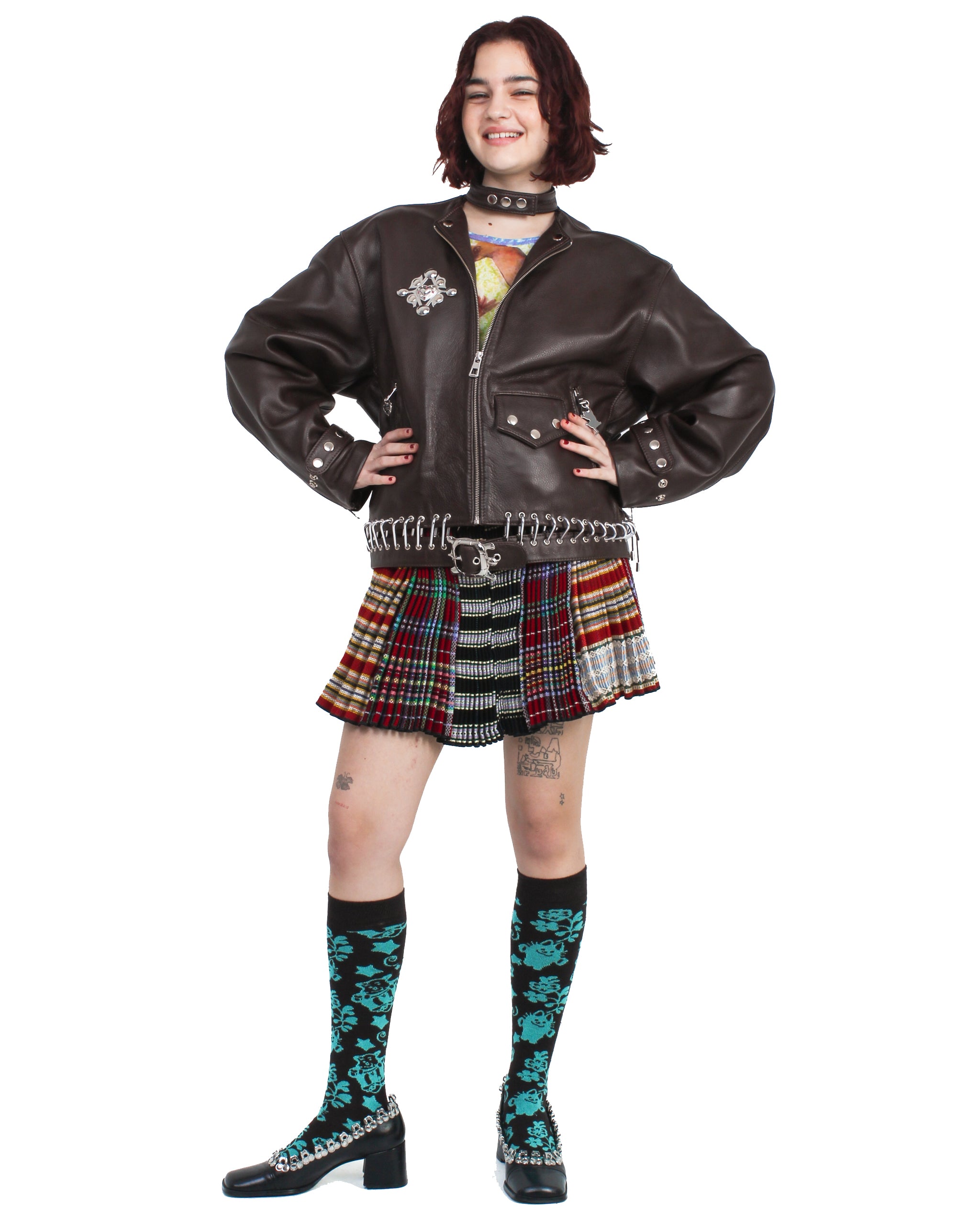 K-Point Leather Brown Jacket