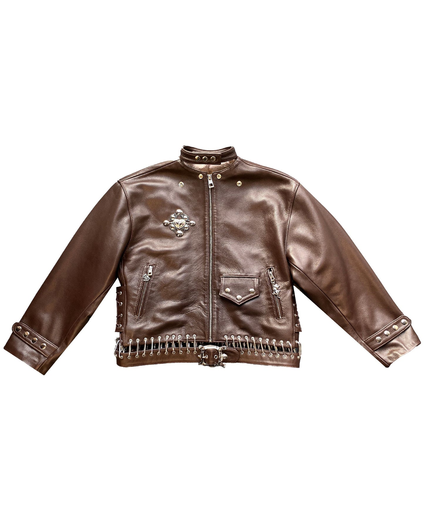 K-Point Leather Brown Jacket