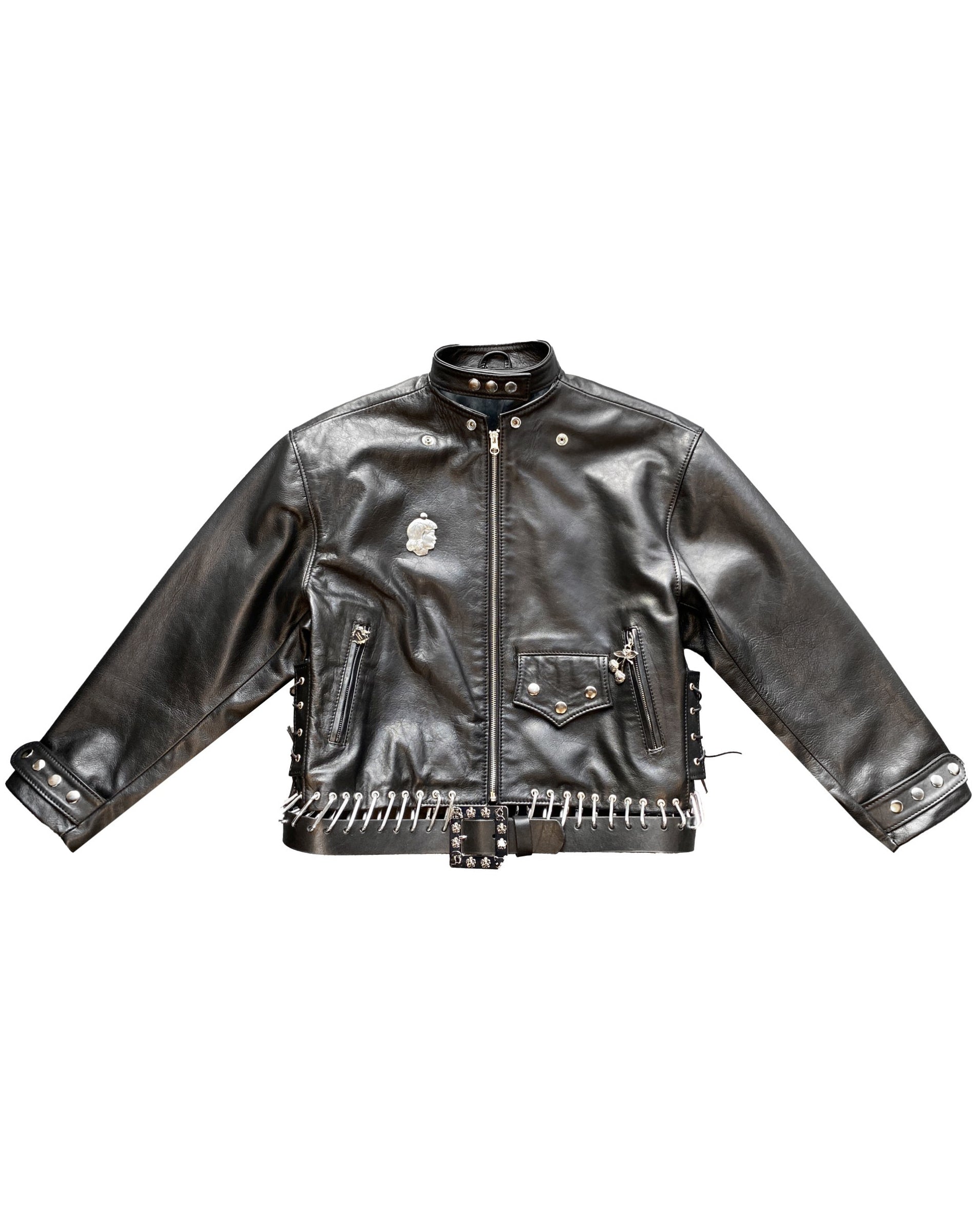 K-Point Leather Black Jacket
