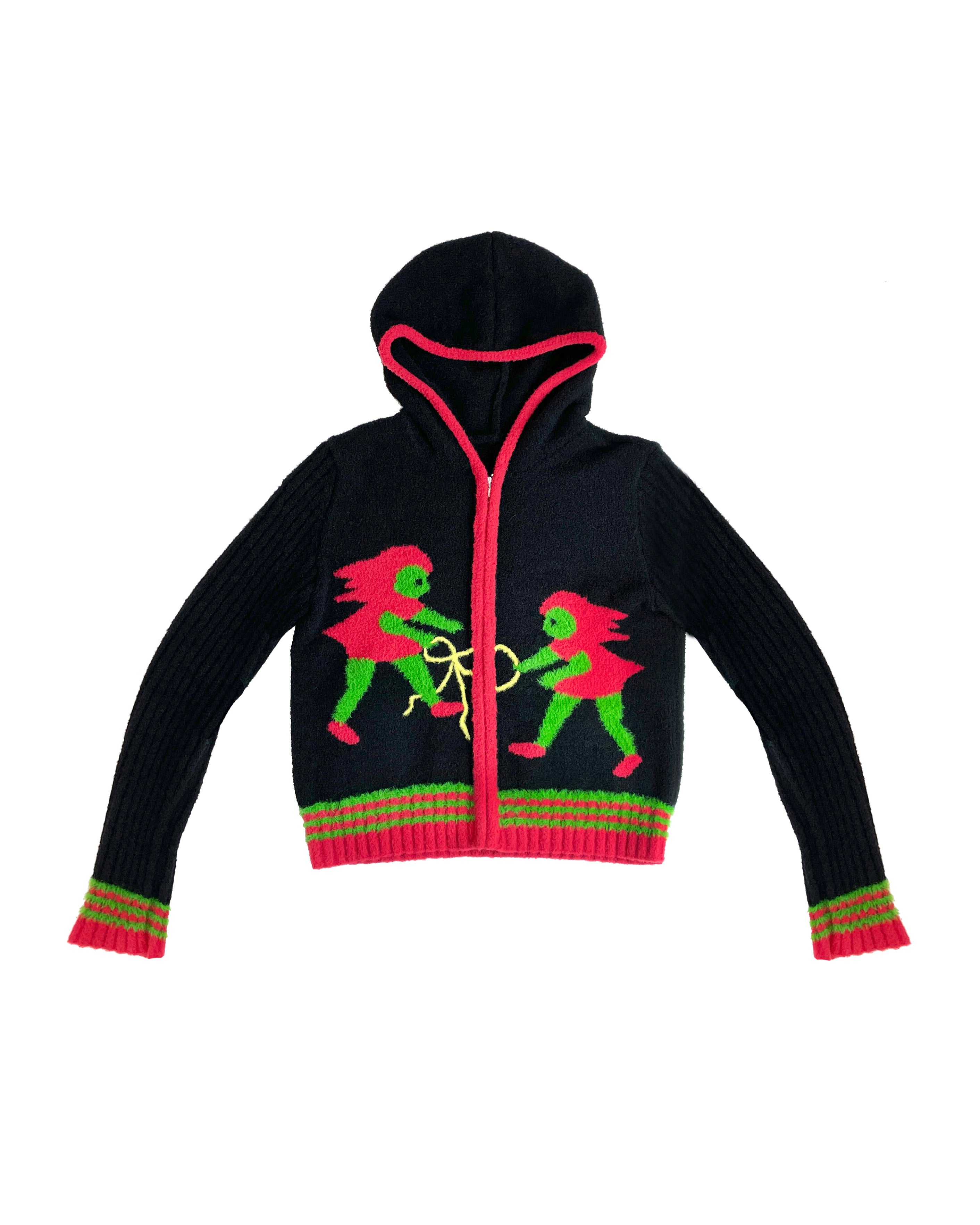 Bow Girls Zip Cardigan