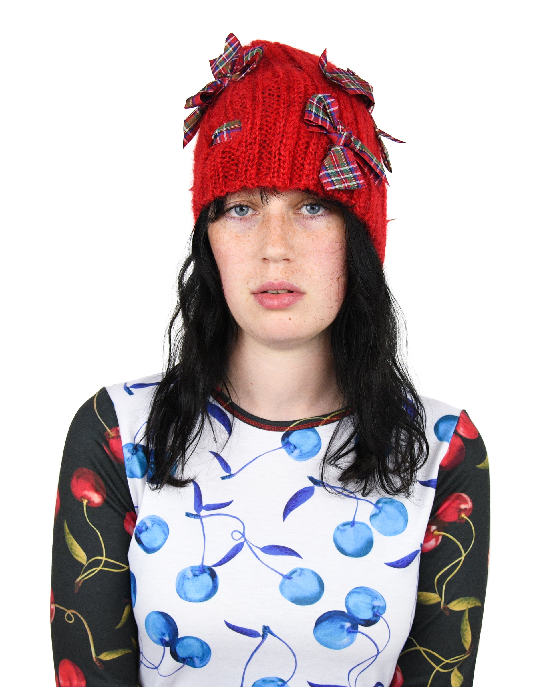 Bow Beanie Red – Chopova Lowena