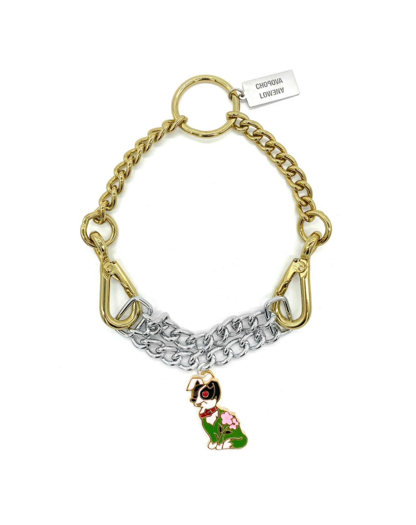 Dog Double Chain Necklace