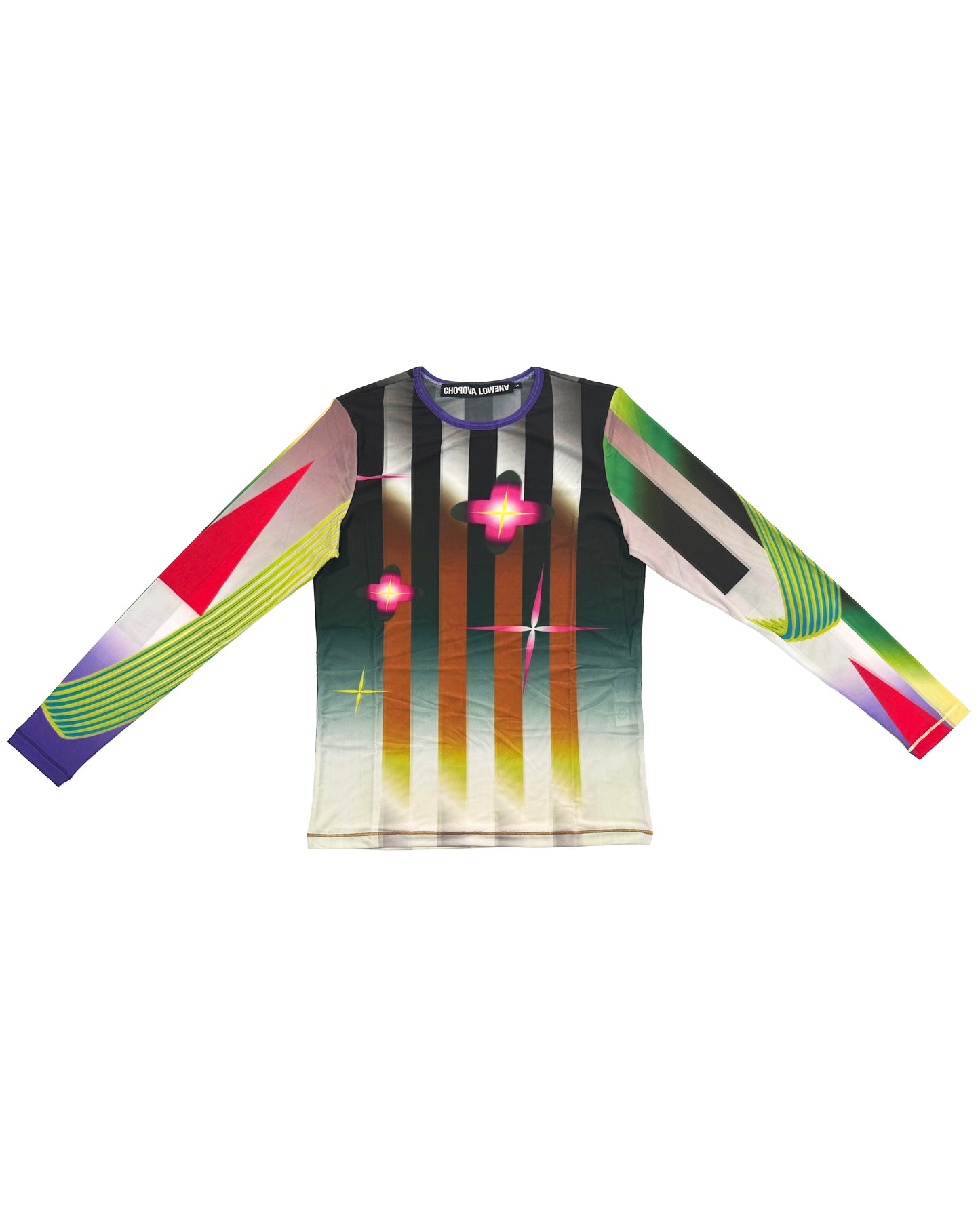 Men's Ski Print Fitted Jersey Top