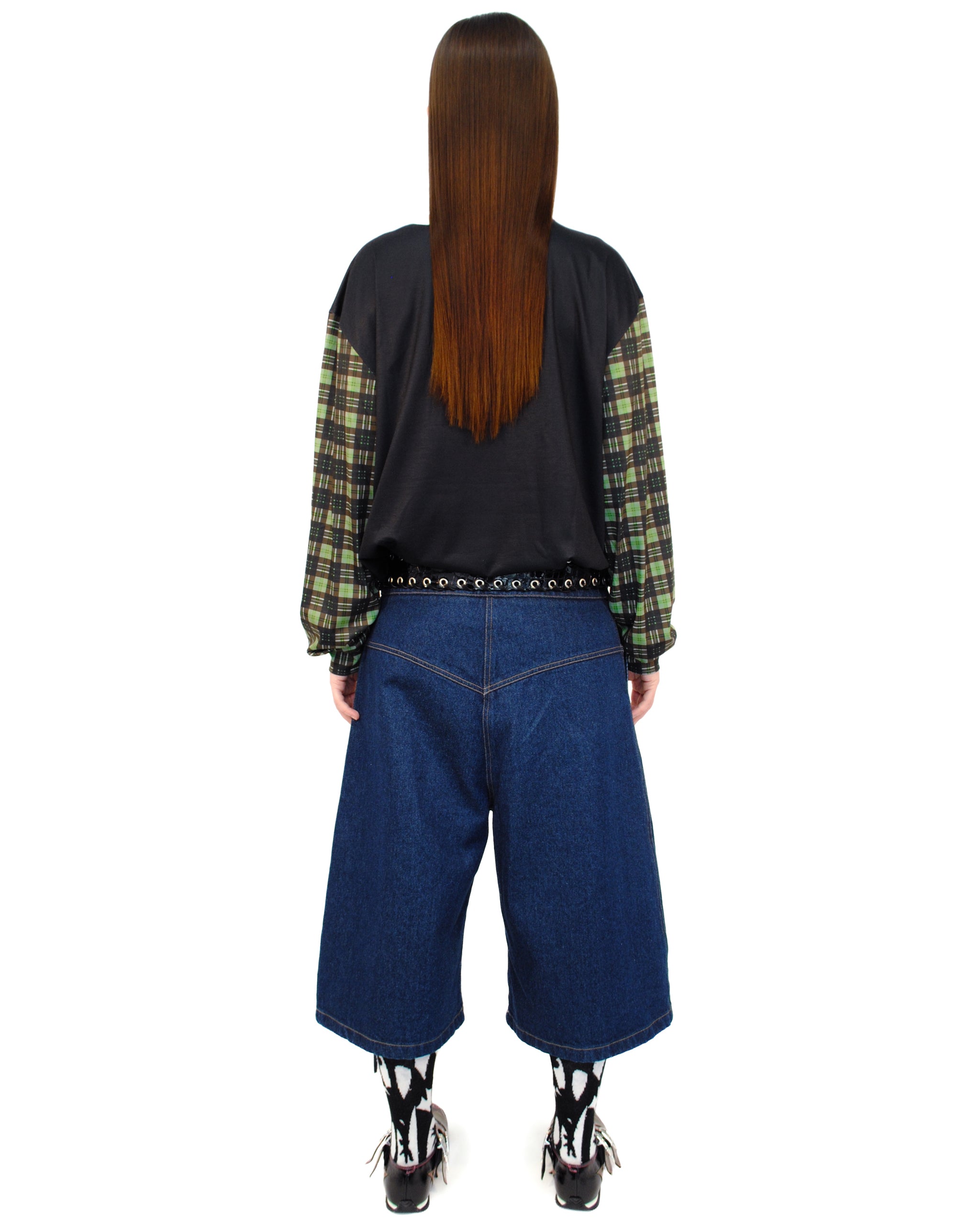 Green Girl Oversized Long Sleeve Jersey Top
