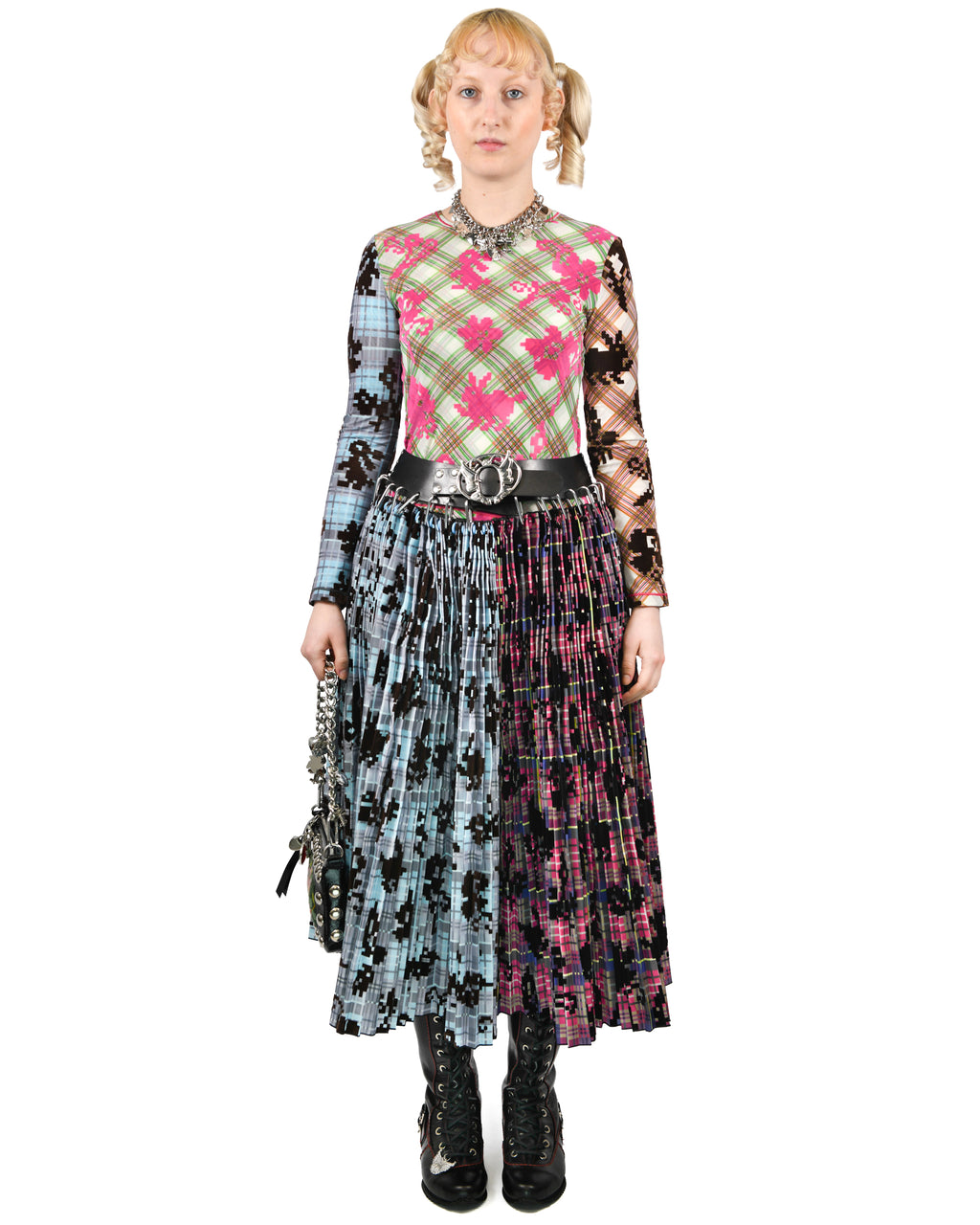 Rabbit Party Midi Carabiner Skirt