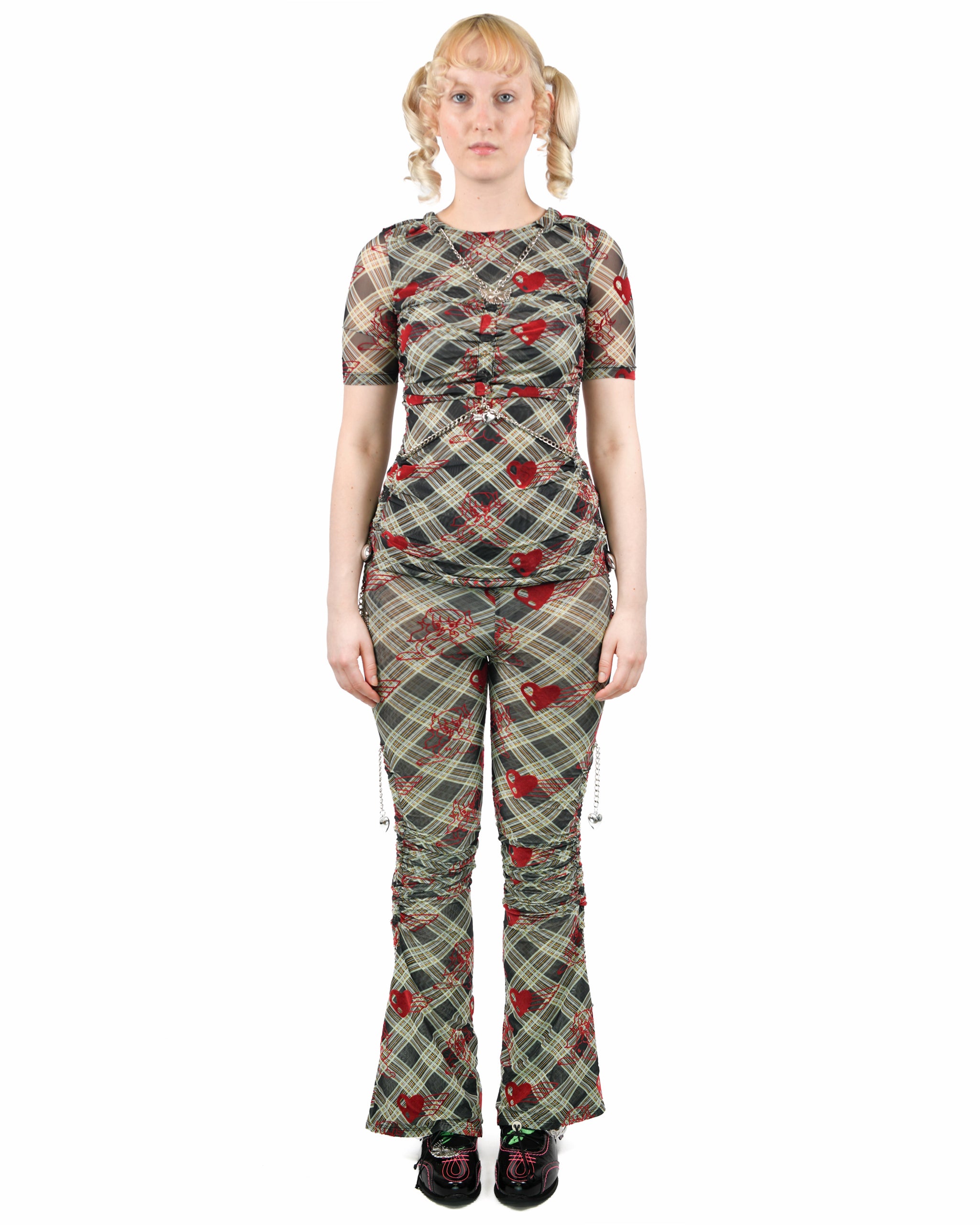 Exclusive Sonicscape Mesh Short Sleeve Top