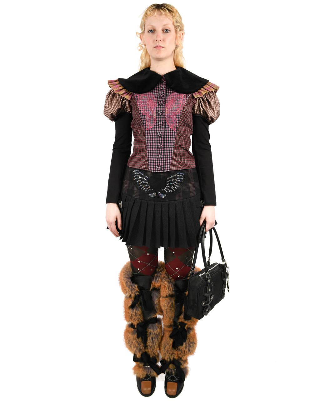 Swoon Tartan Blouse