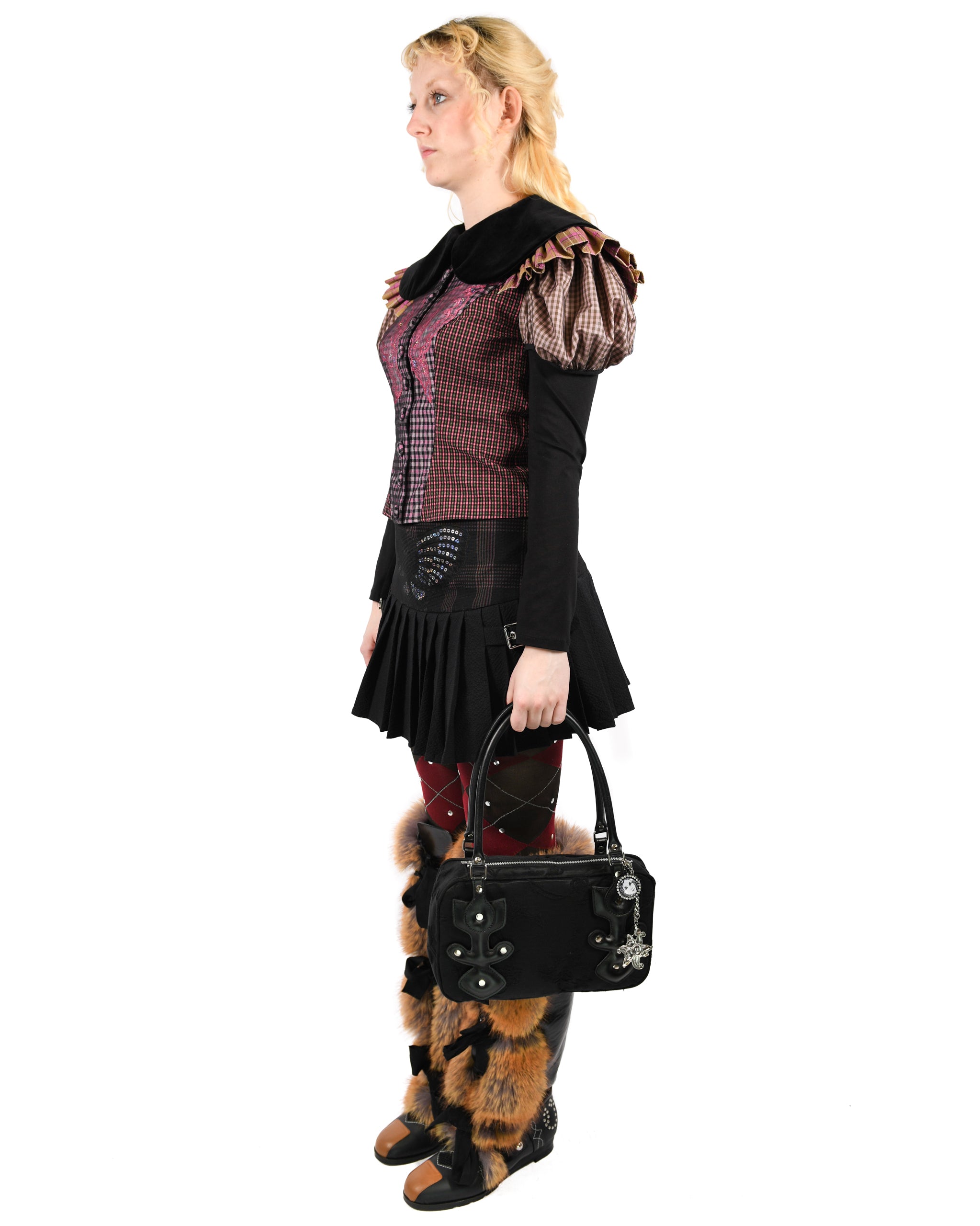Swoon Tartan Blouse