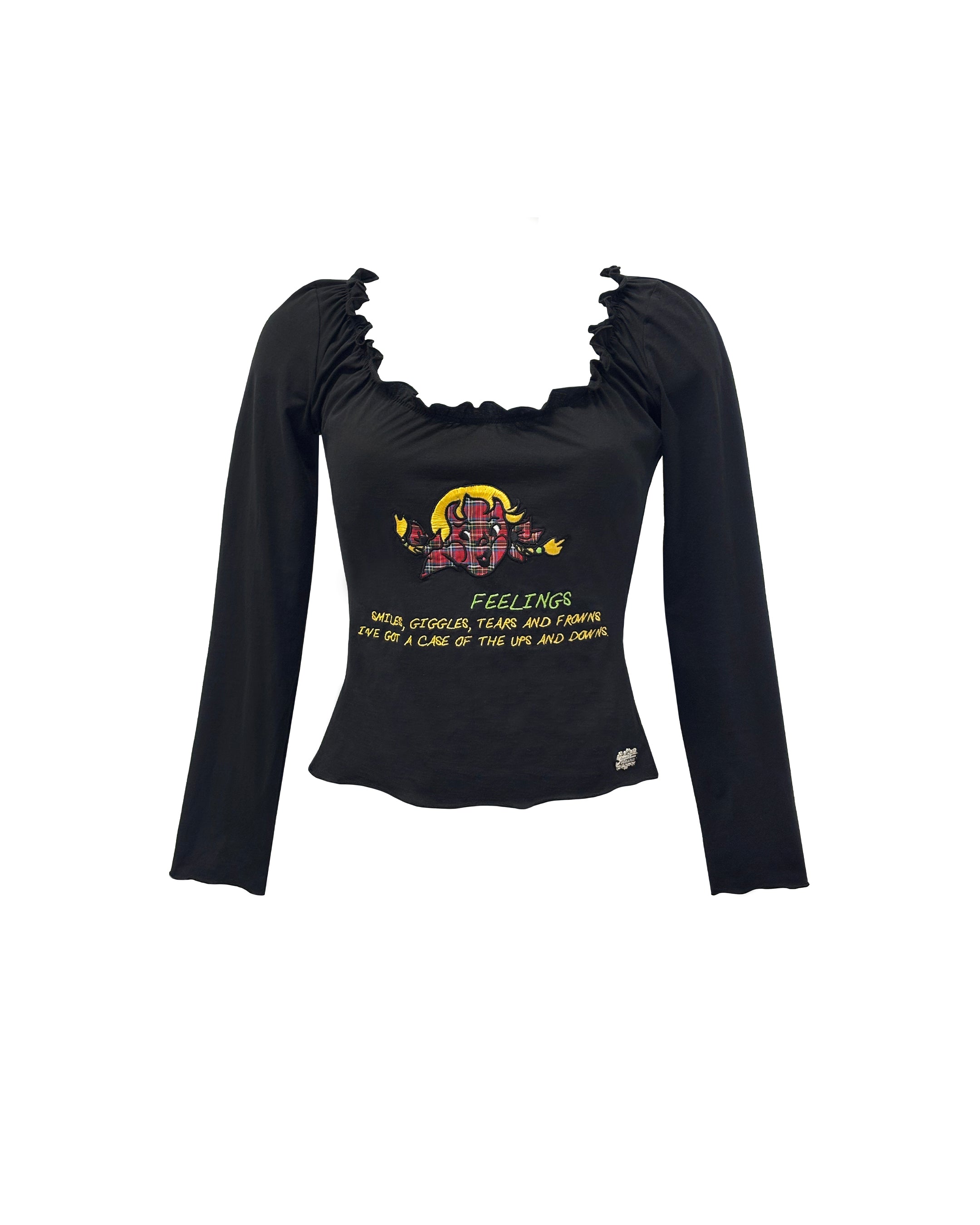 FEELINGS Happy Long Sleeve Top