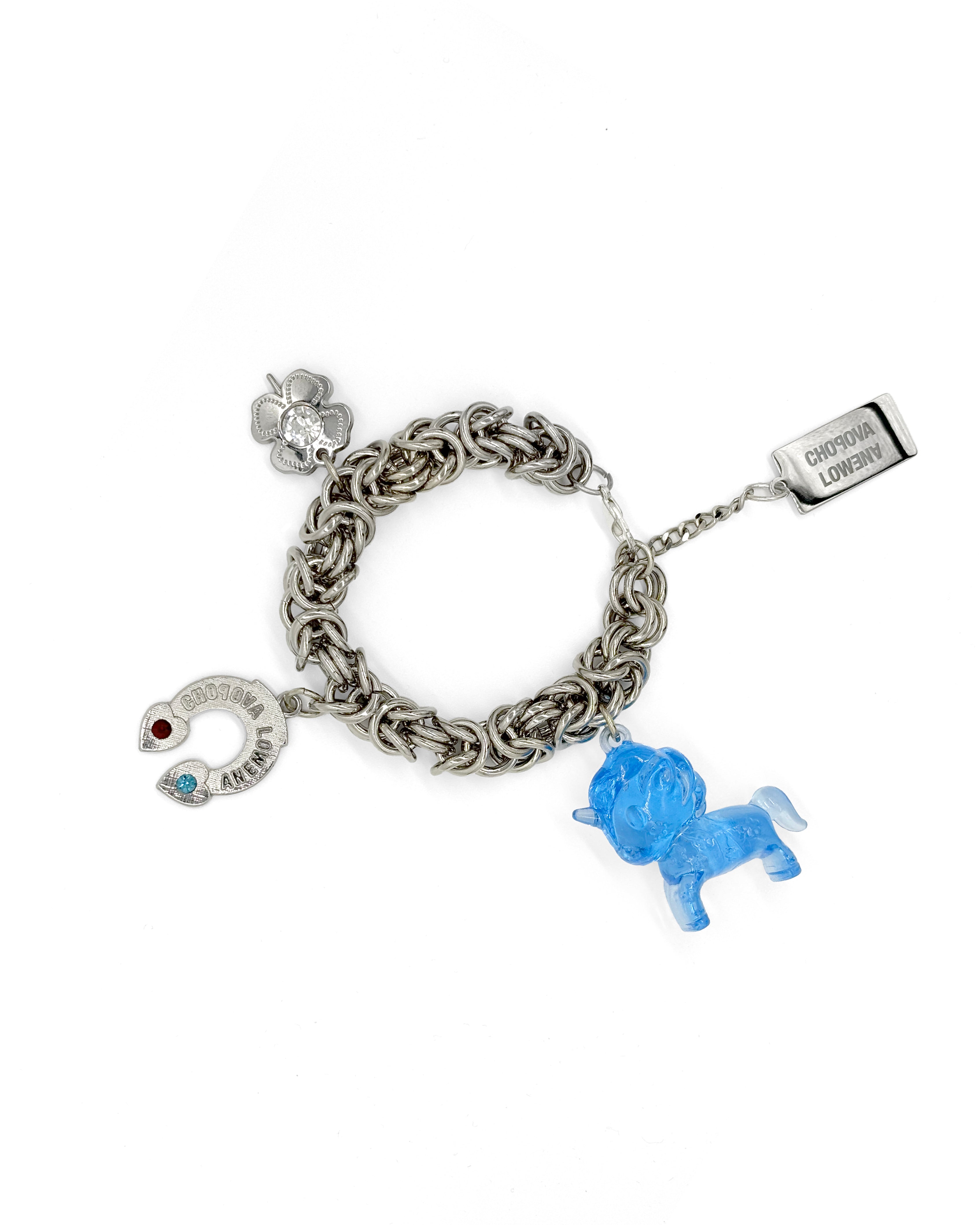 Neon Kitty Charm Bracelet