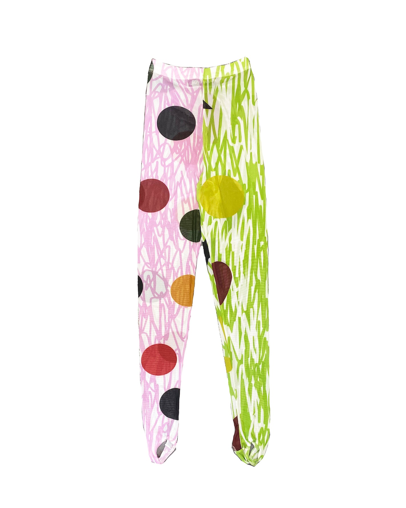 Scribble Mix Mesh Leggings