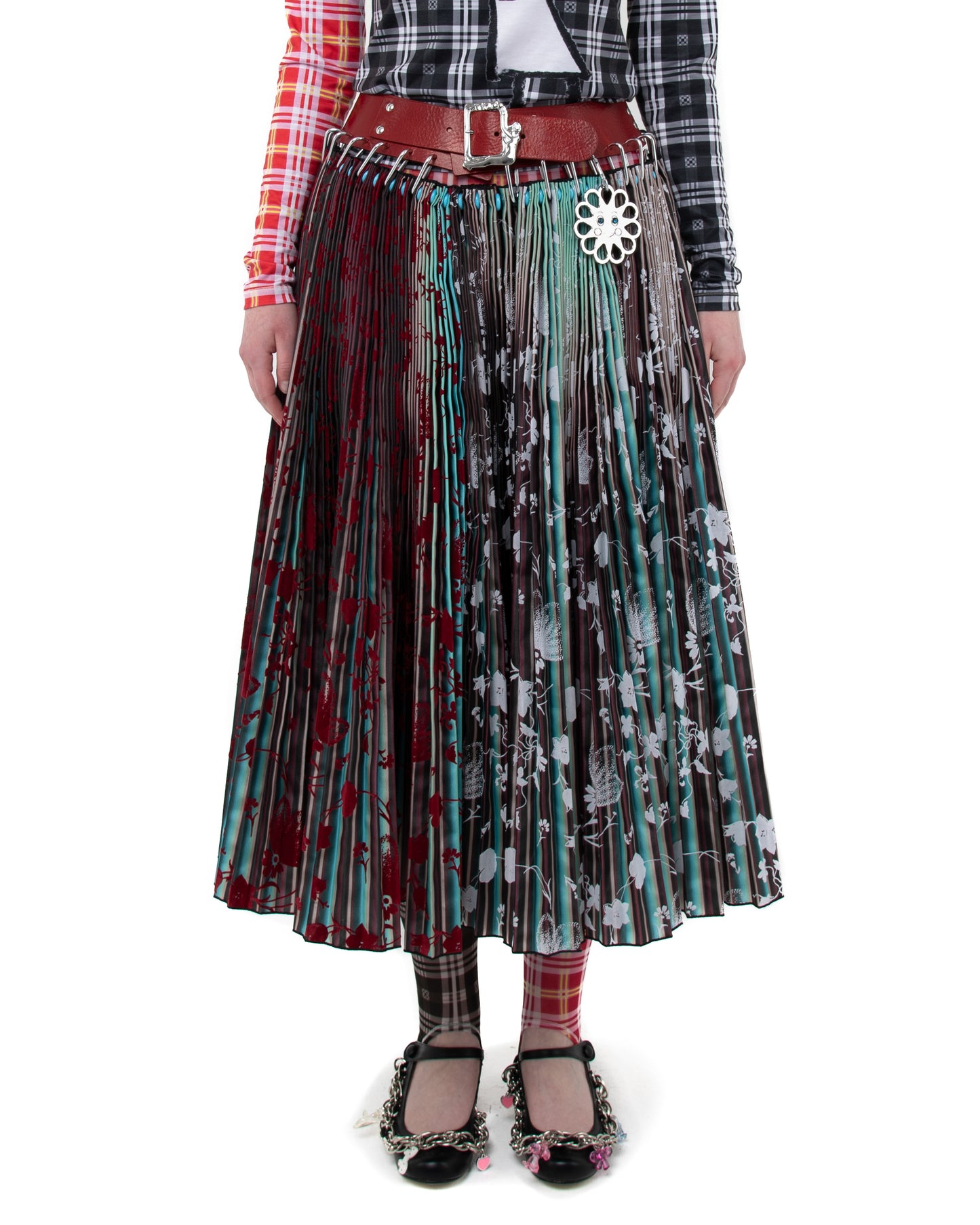 Heather Carabiner Midi Skirt