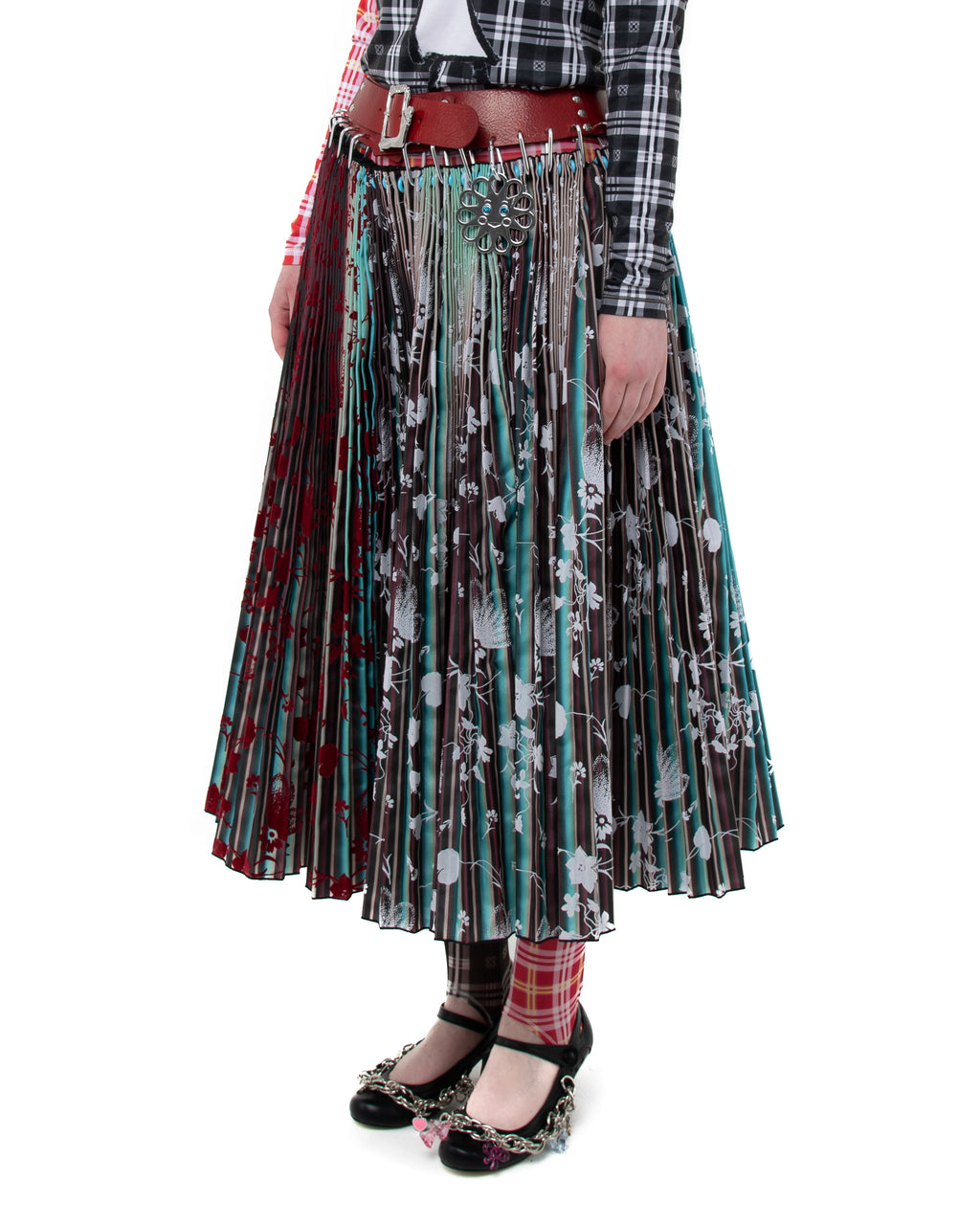 Heather Carabiner Midi Skirt