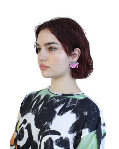 Bow Girl Stud Earrings