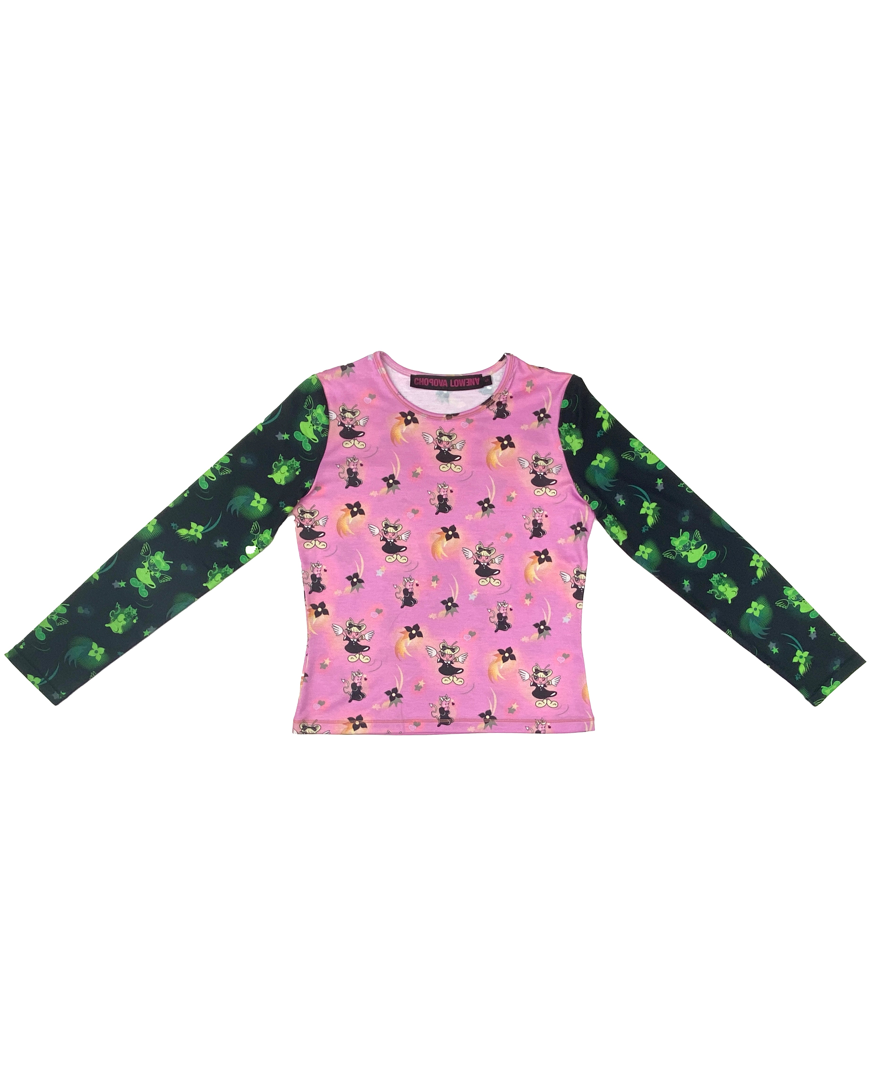 Neon Swoosh Fitted Jersey Top