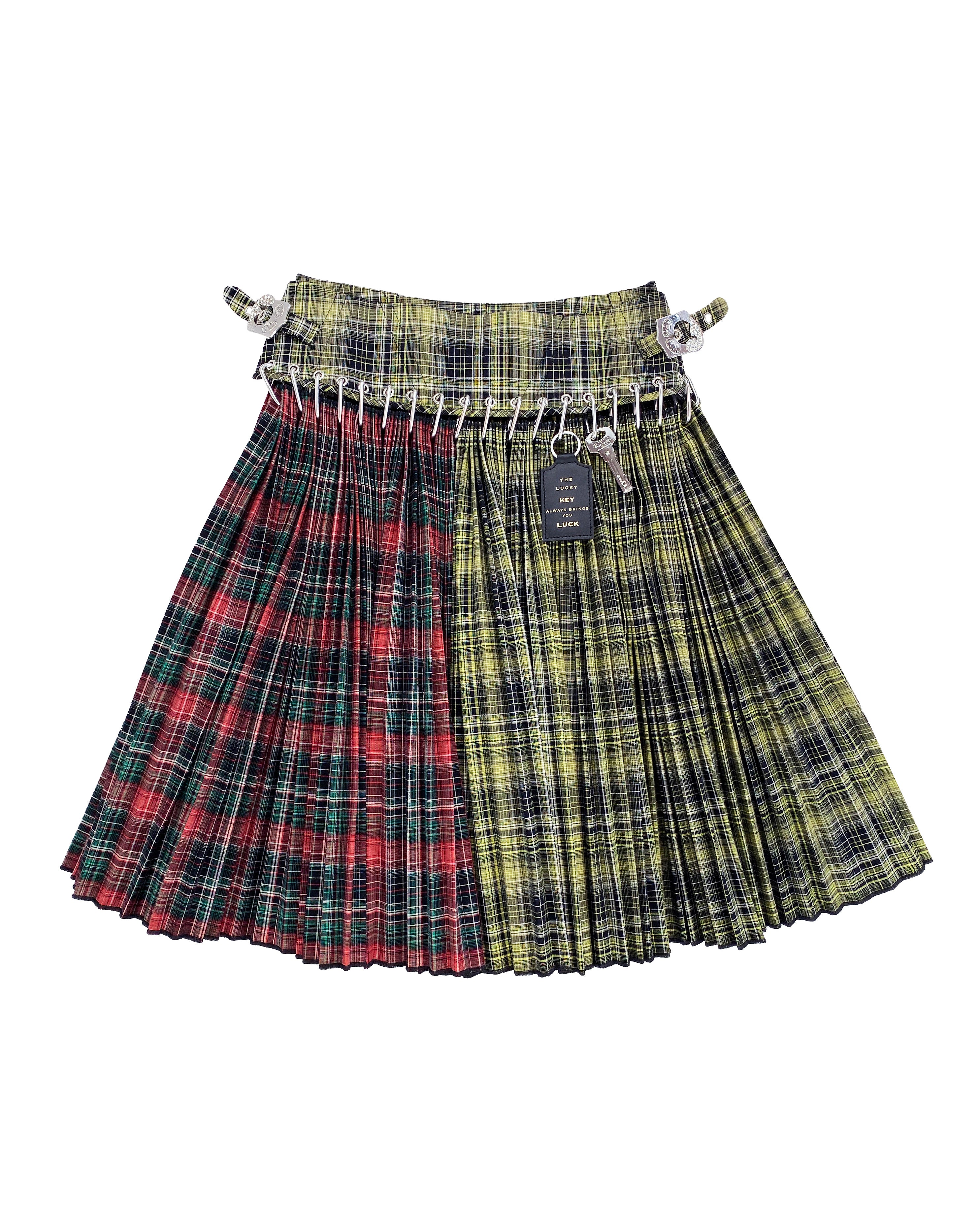Green Wood Tartan Skirt