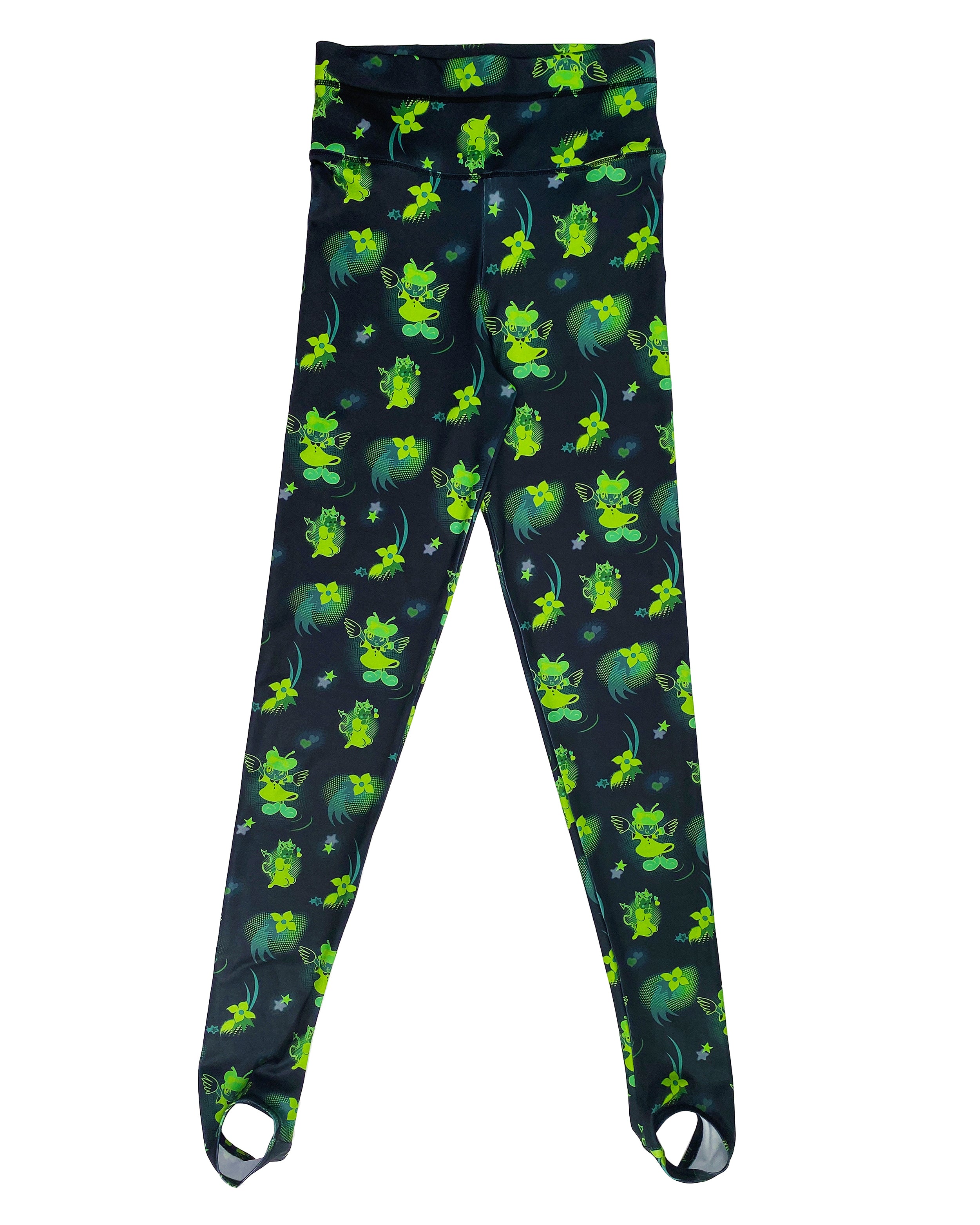 Neon Cartoon Lycra Leggings