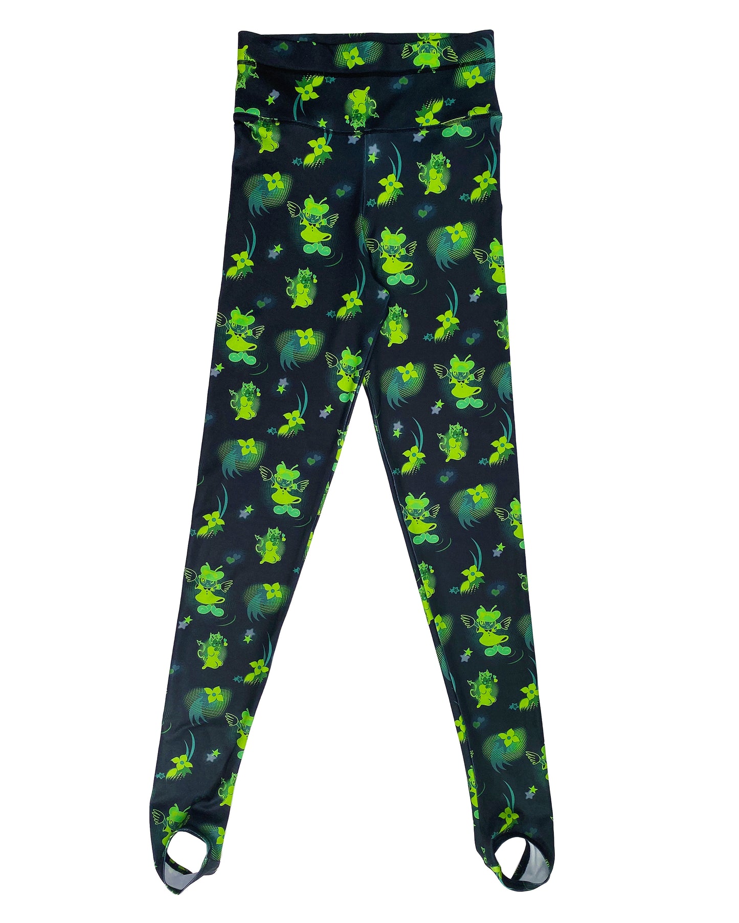 Neon Cartoon Lycra Leggings