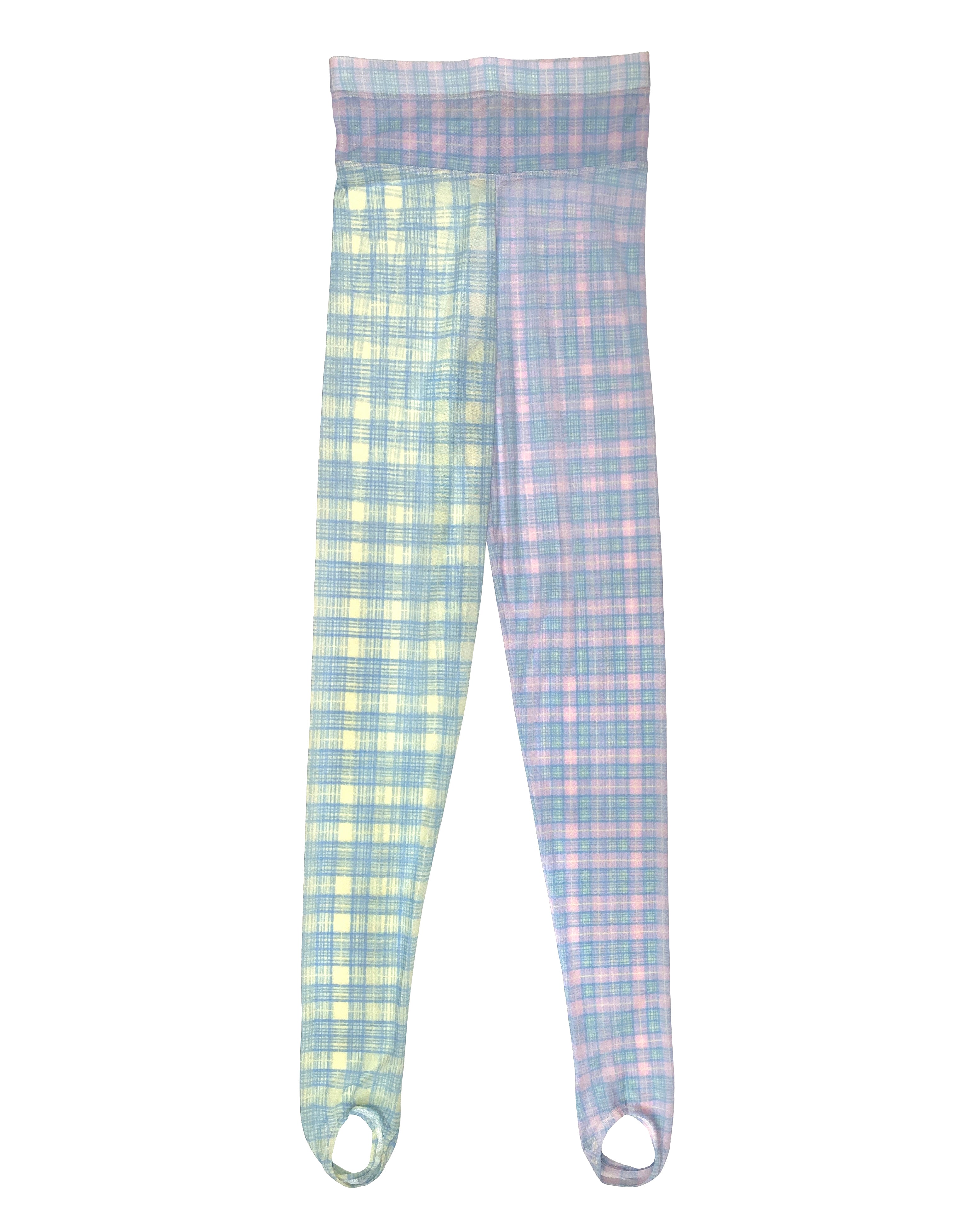 Plaid Mesh Leggings
