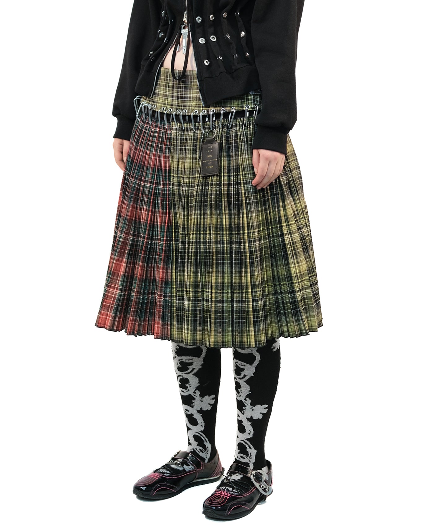 Green Wood Tartan Skirt