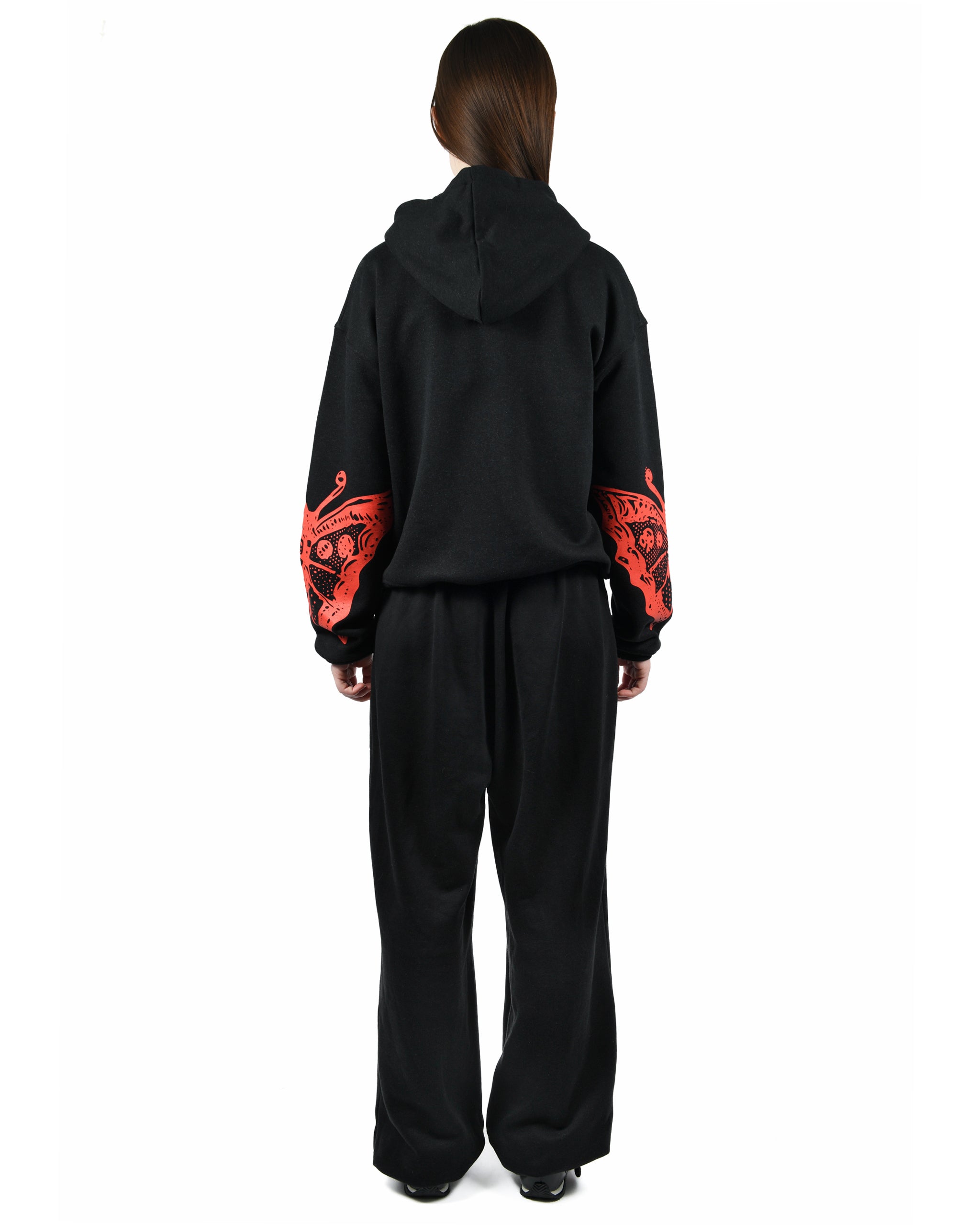 Double Rose Bud Zip Hoodie