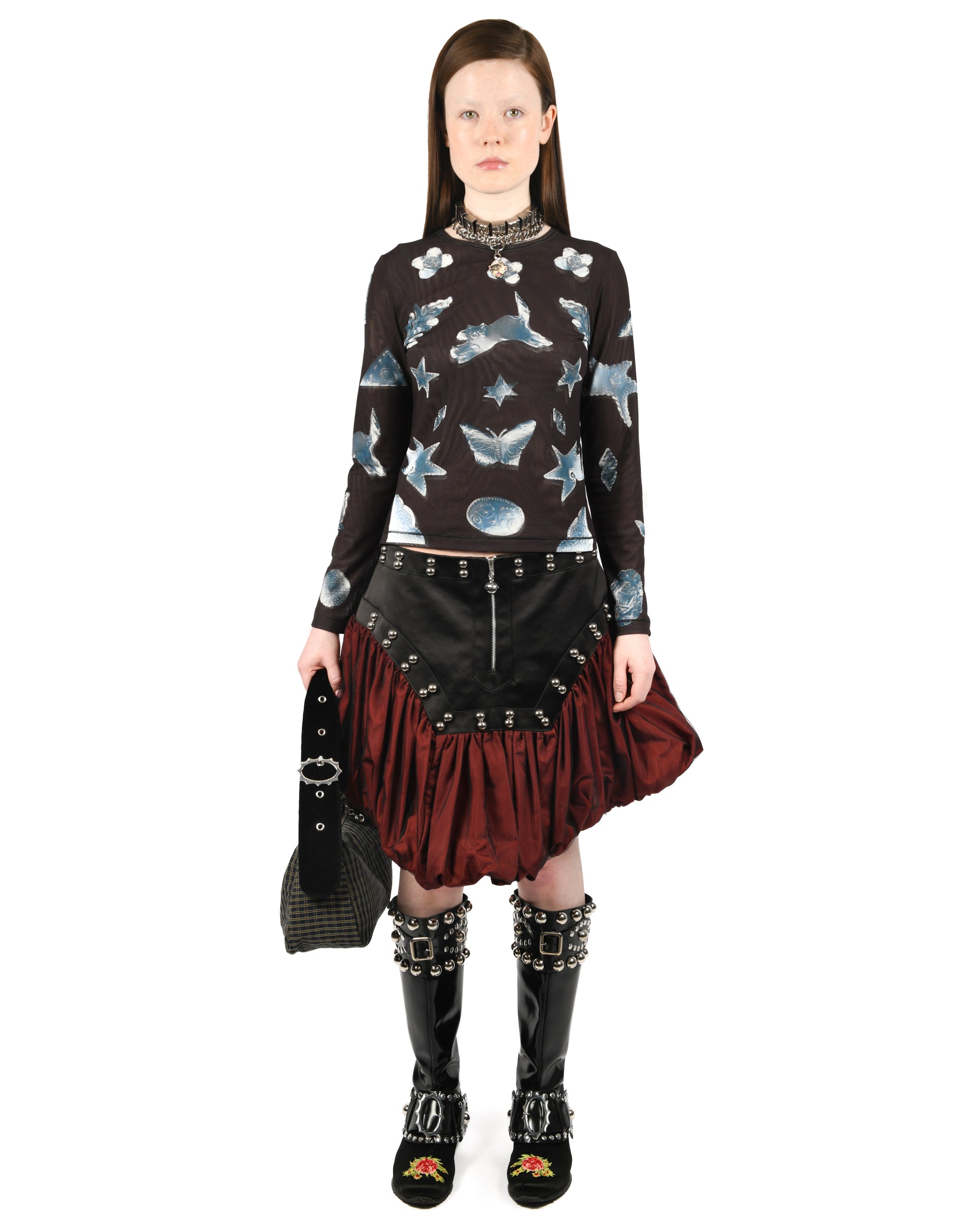 Workshop Mesh Long Sleeve Top