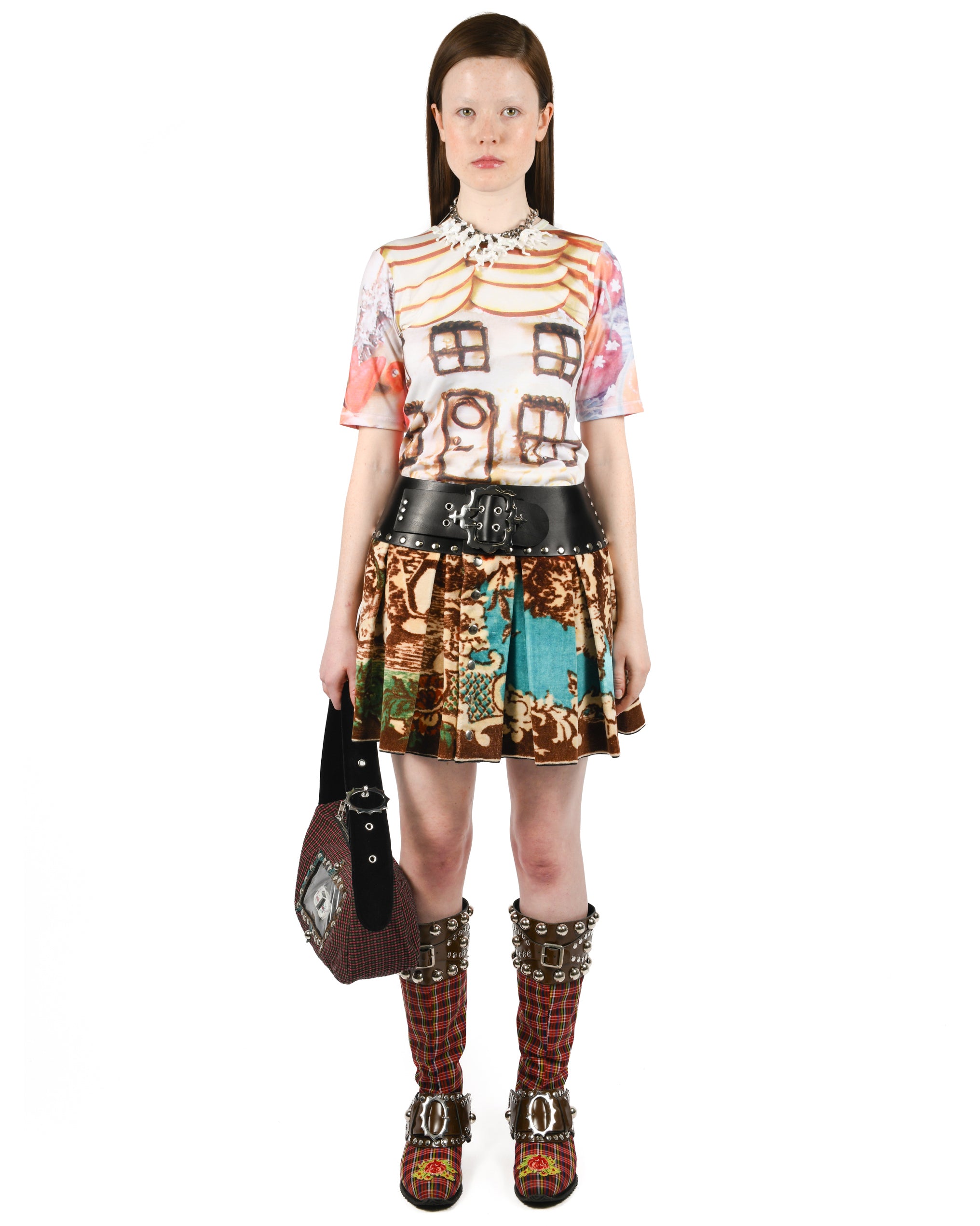 Velvet Mini Carabiner Skirt