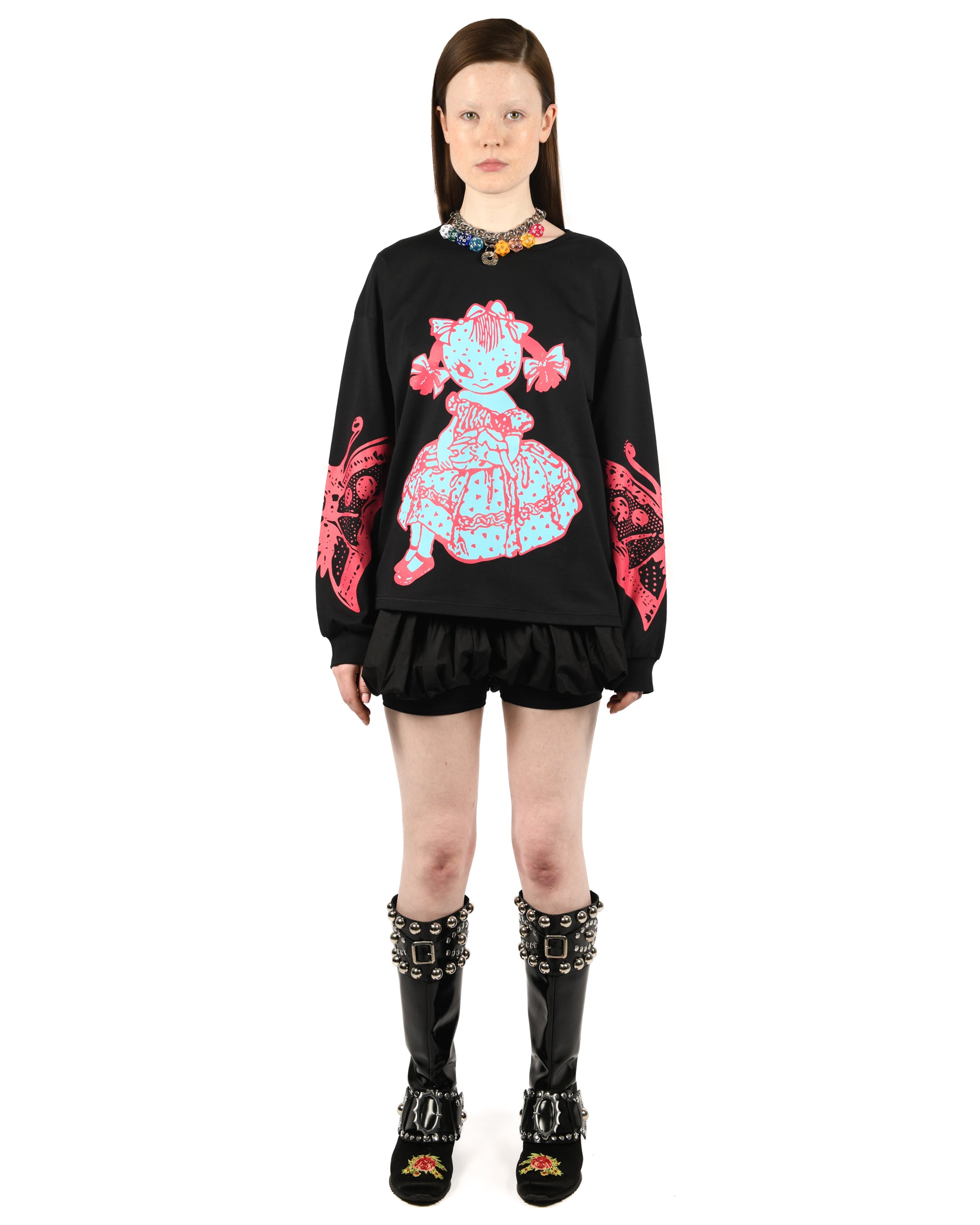 Dotty Oversized Jersey Top