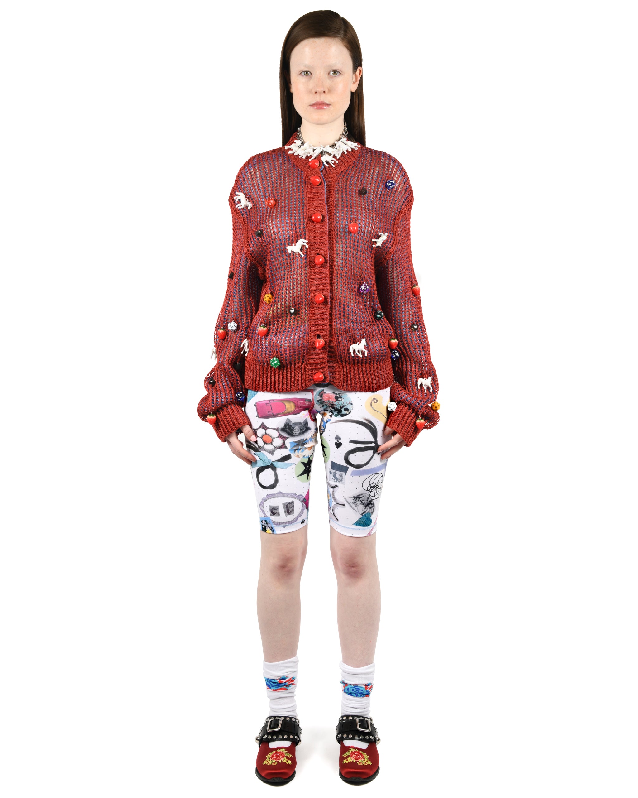 Red Trip Trip Cardigan