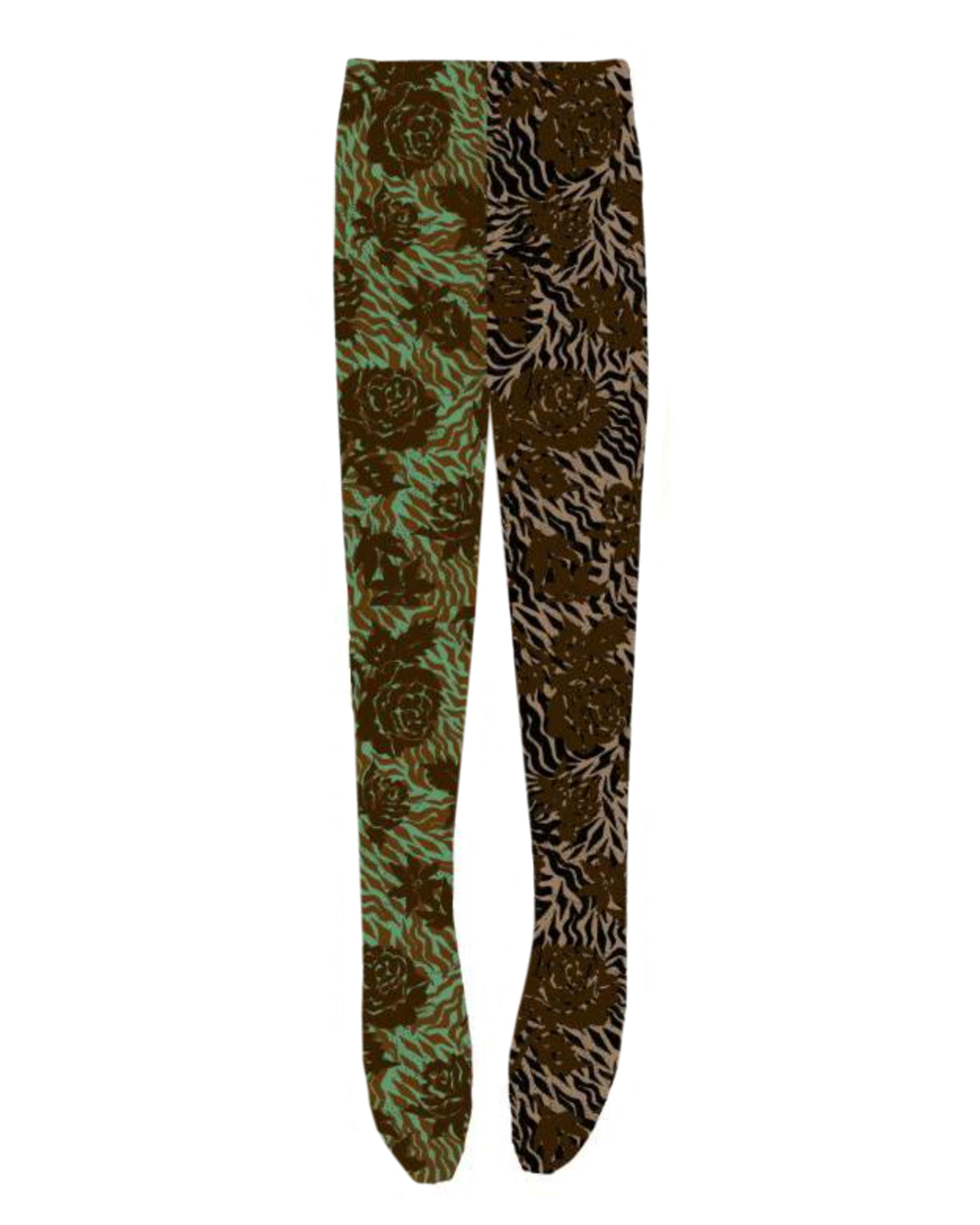 Earth Flocked Mesh Leggings