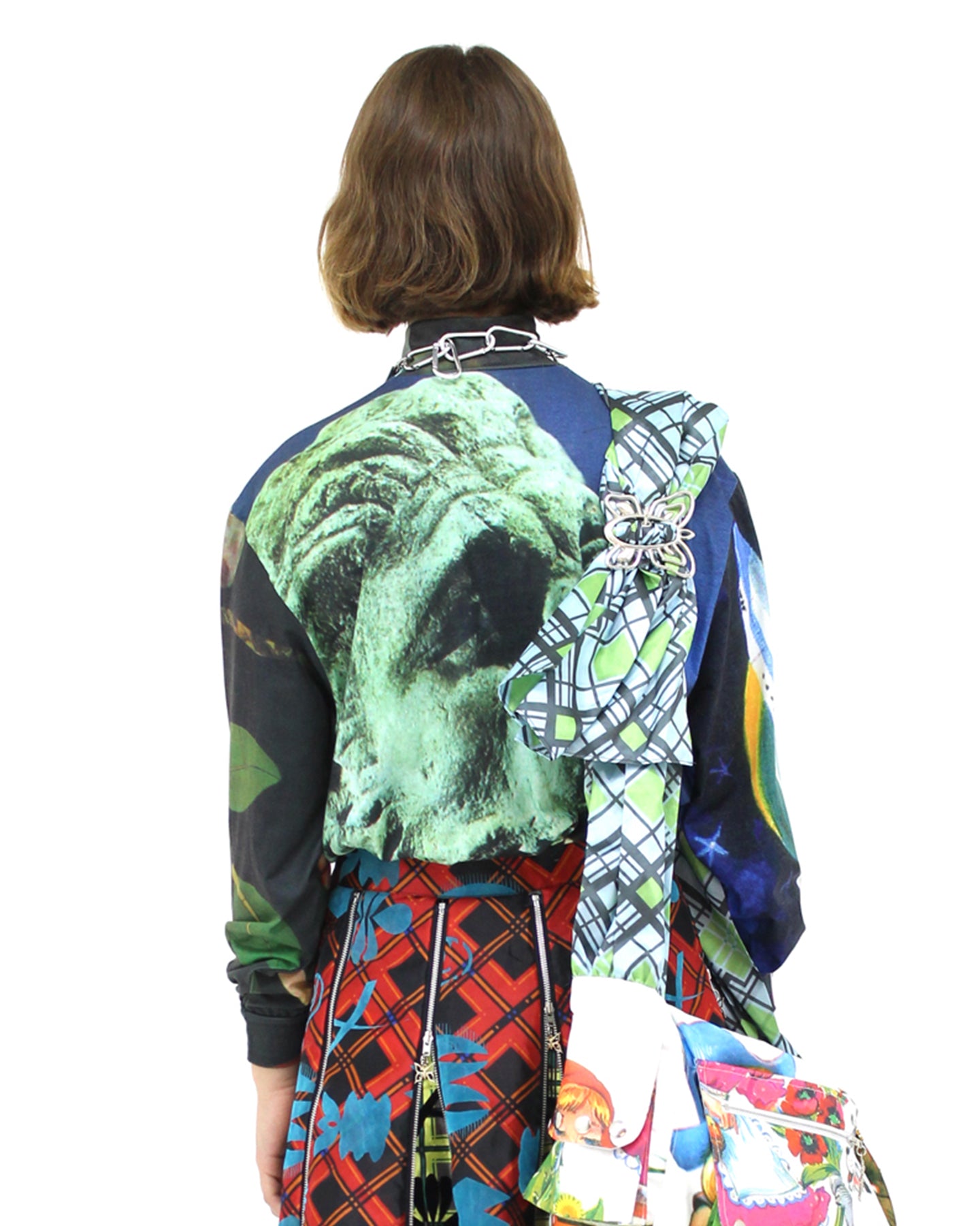 Shell Lion Head Oversized Polo Top