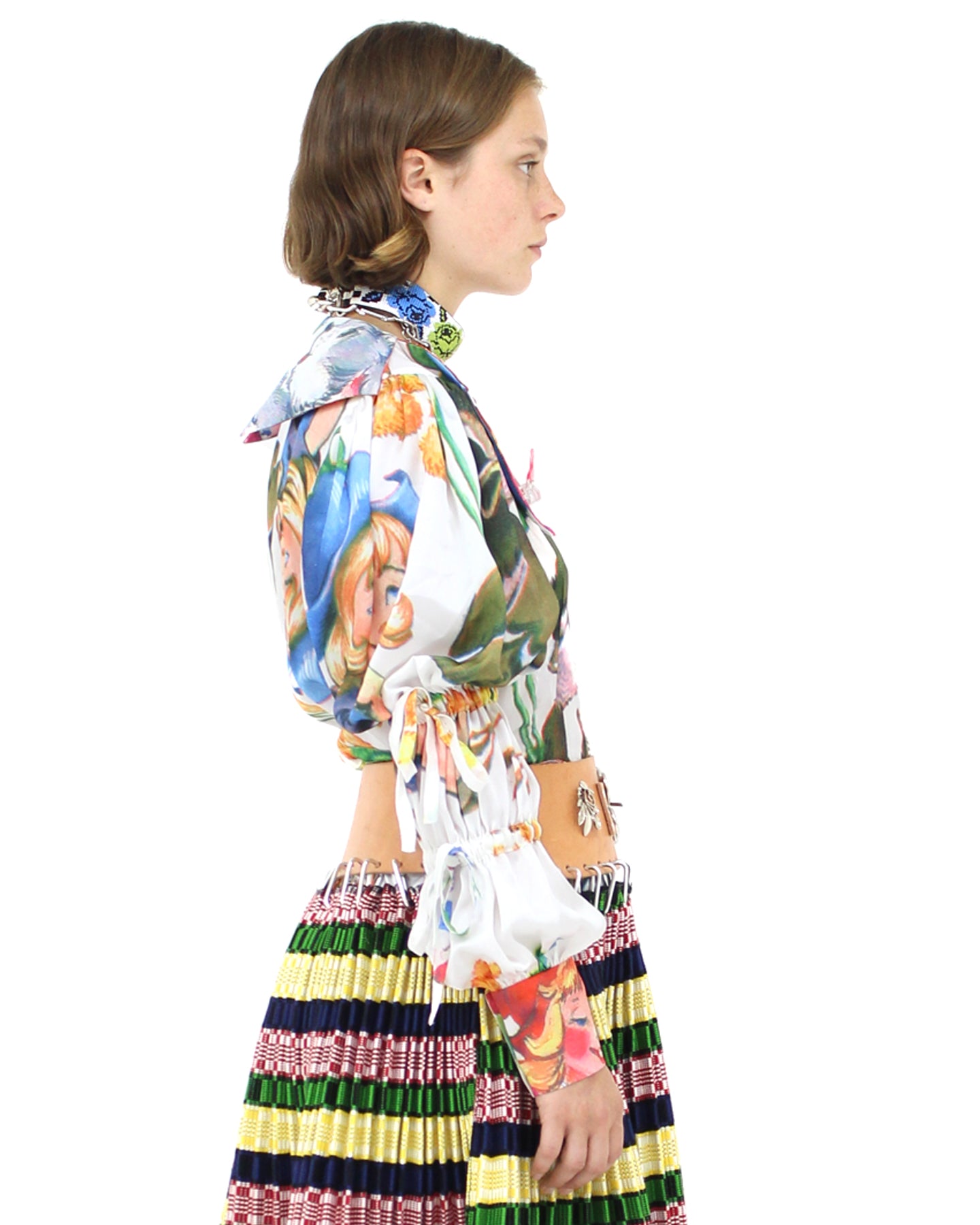 Bird and Girl Silky Shirt