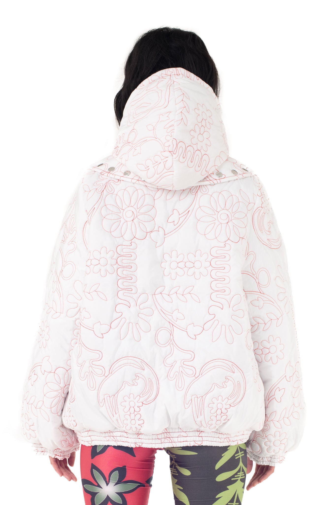 Embossed Puffer Coat