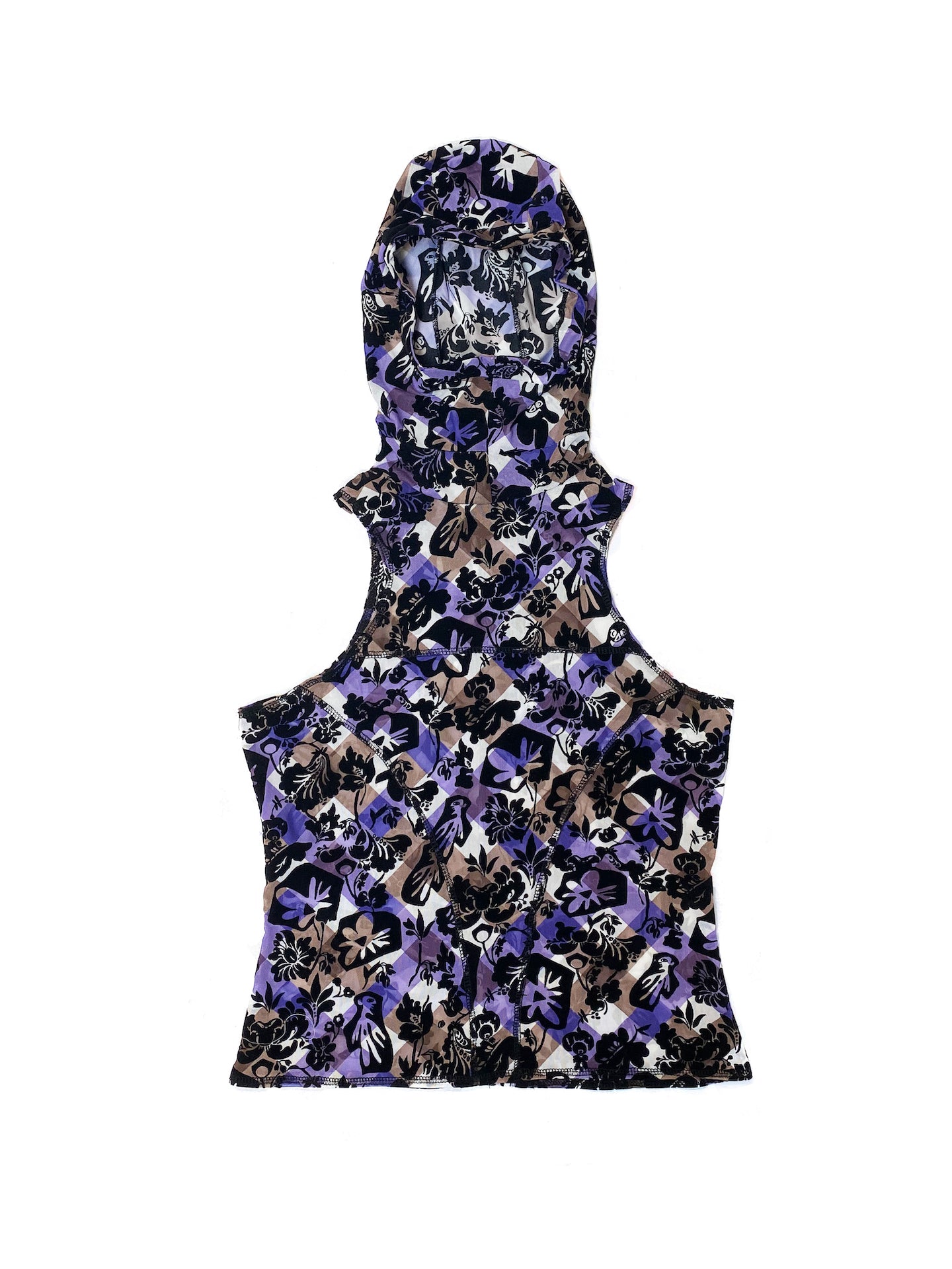 Bailey Surf Top in Flocked Wallpaper Print