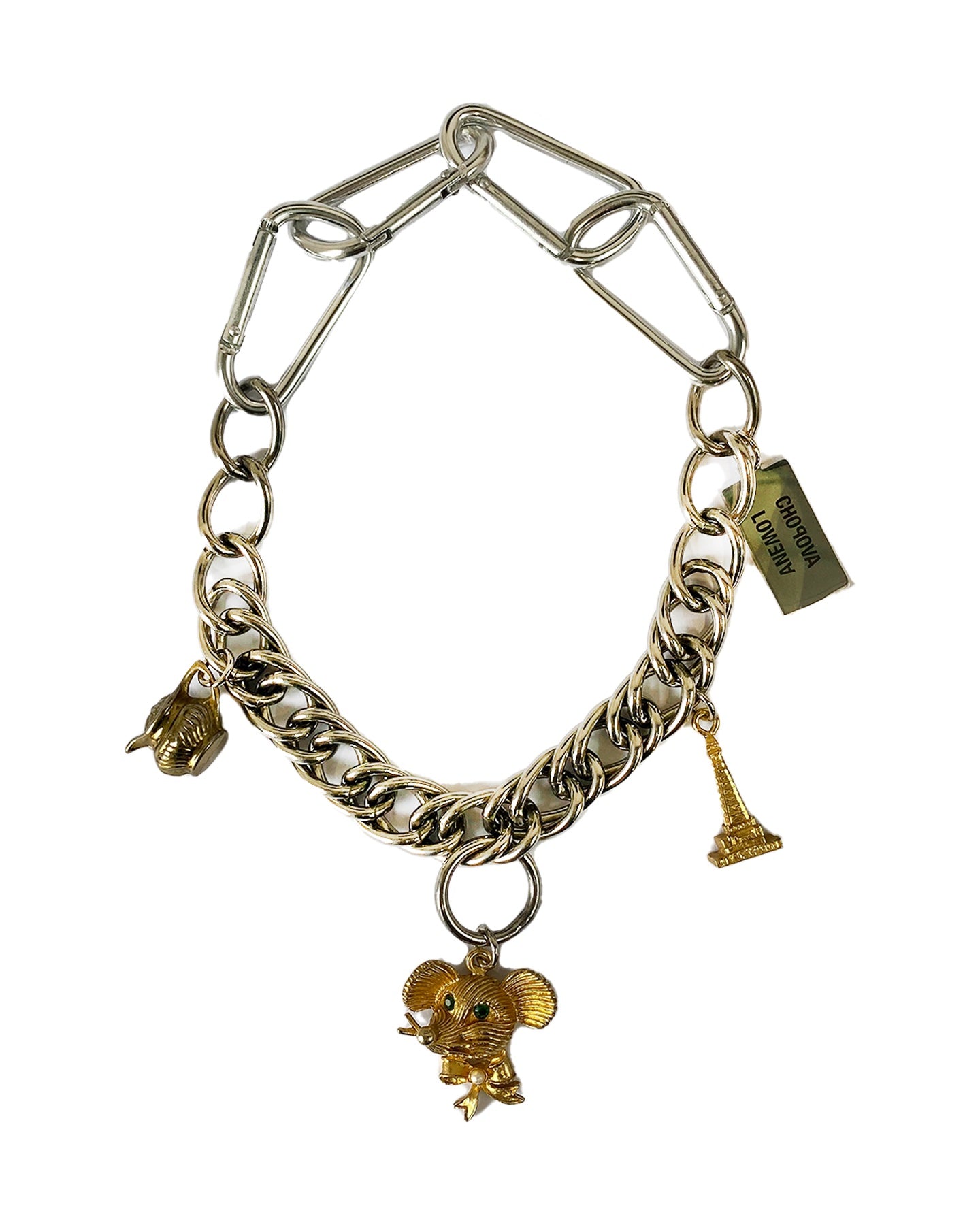 Vintage Mouse Charm Necklace