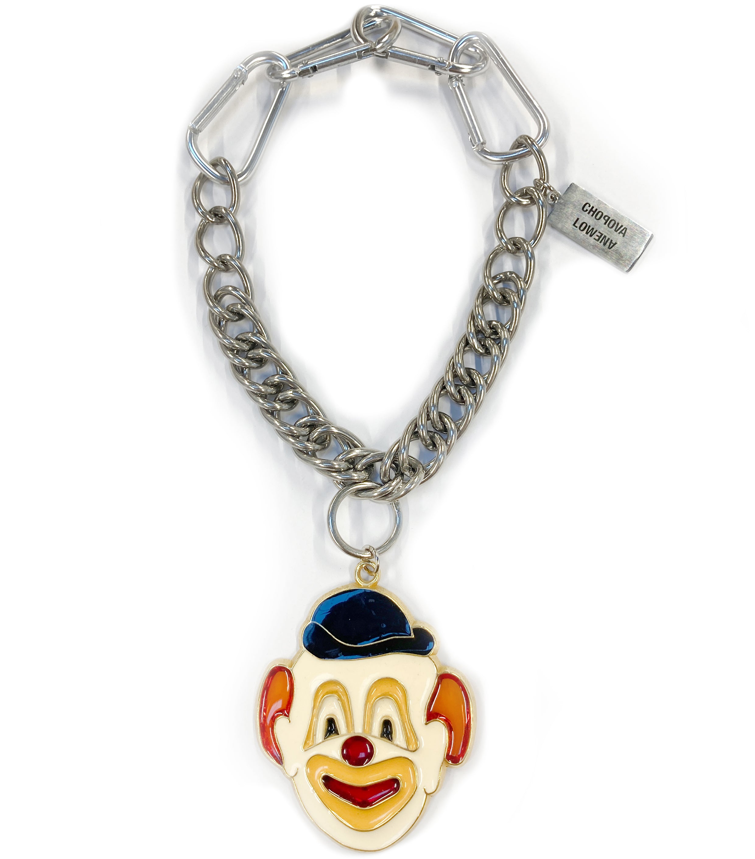 Vintage Clown Charm Necklace