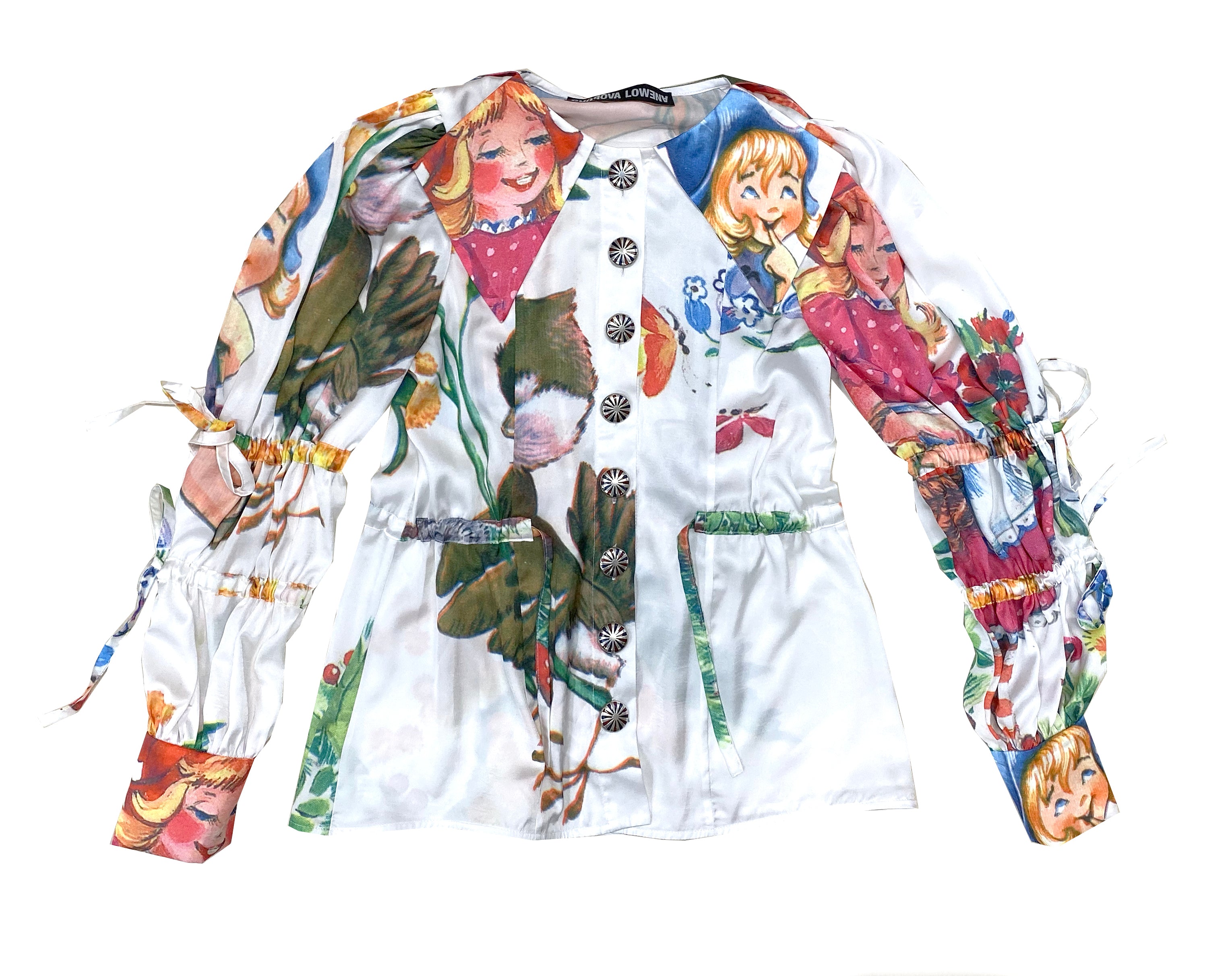Bird and Girl Silky Shirt