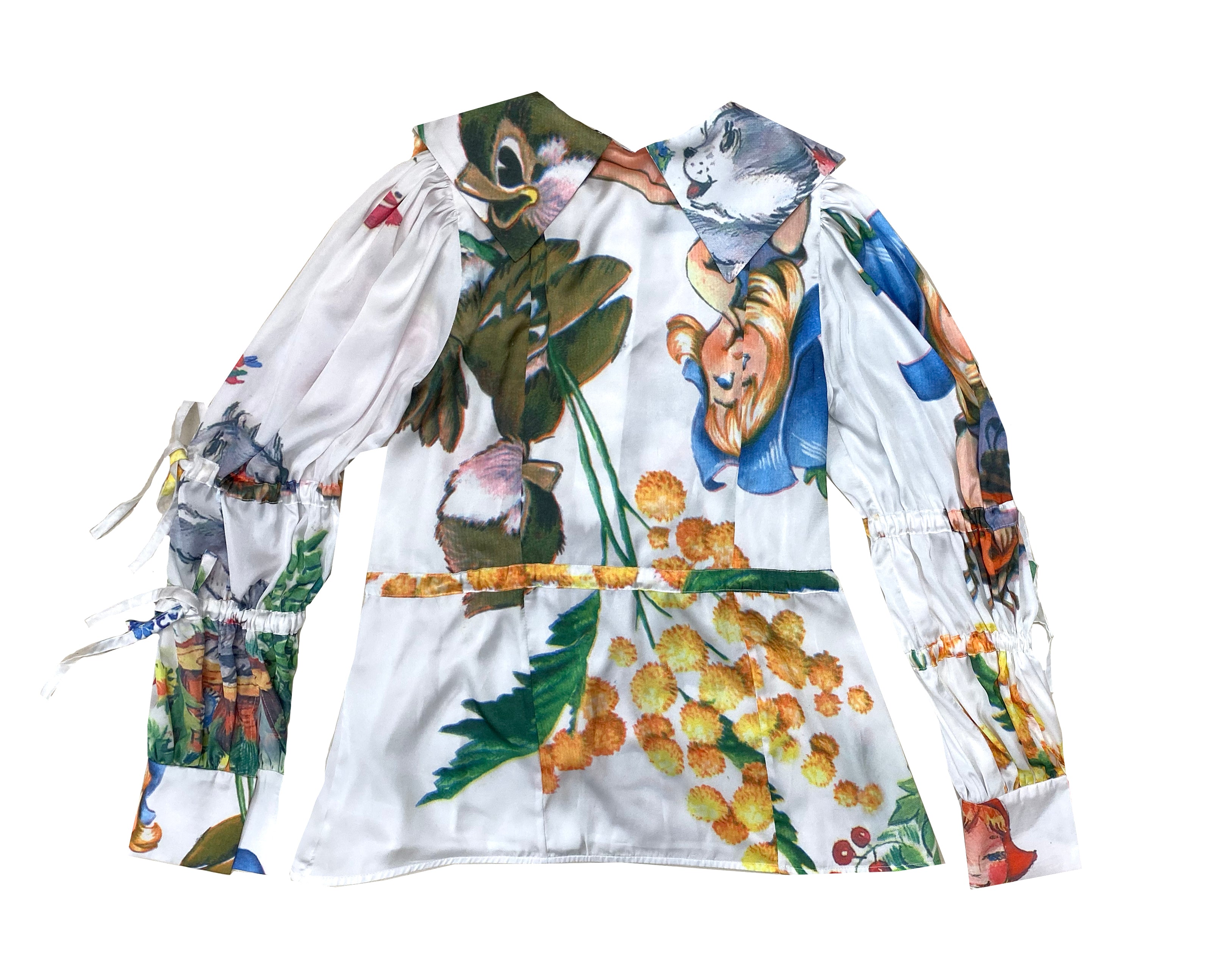 Bird and Girl Silky Shirt