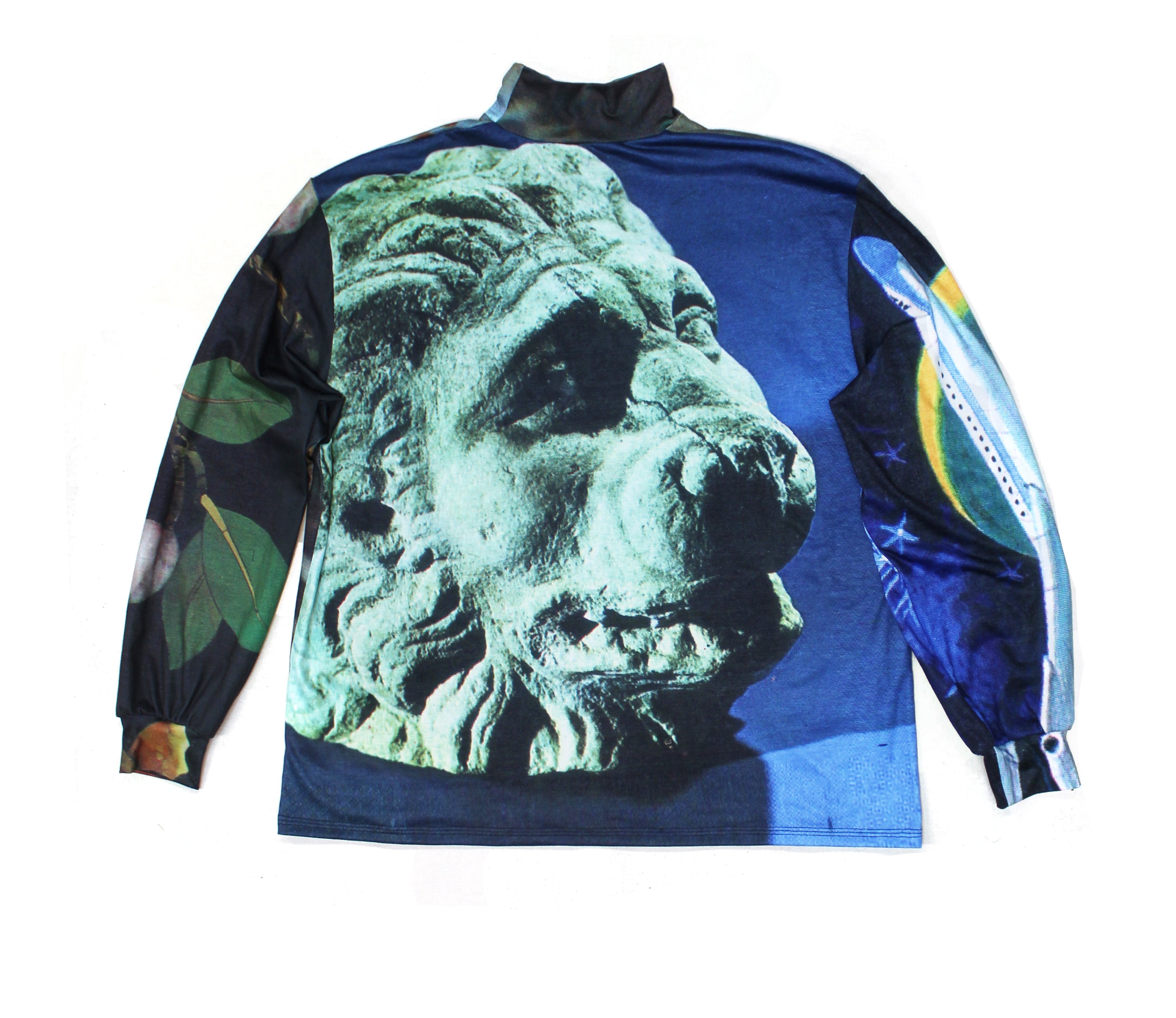 Shell Lion Head Oversized Polo Top